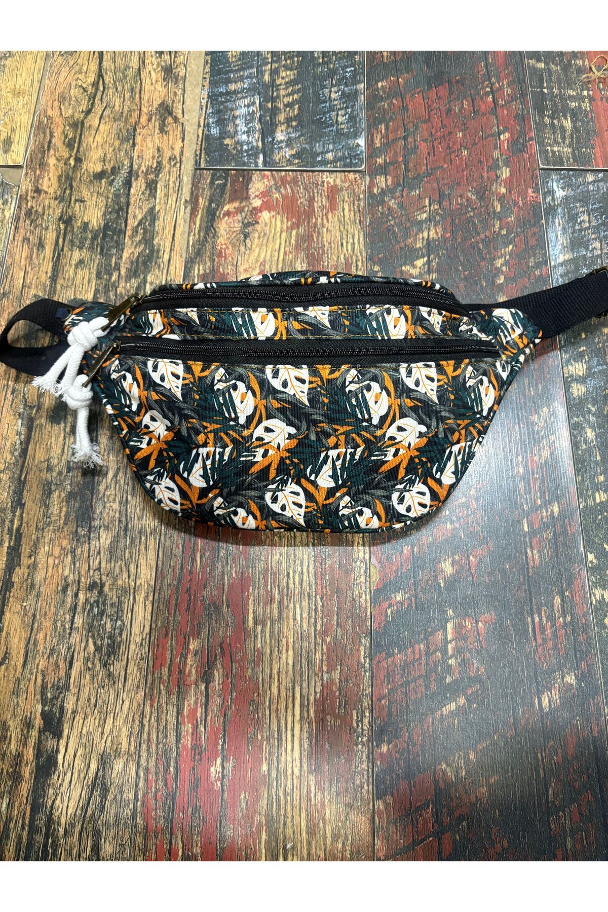 Street Bag Etnik Otantik 2 Gözlü Bel Çantası Su Geçirmez Günlük Seyahat Kullanım