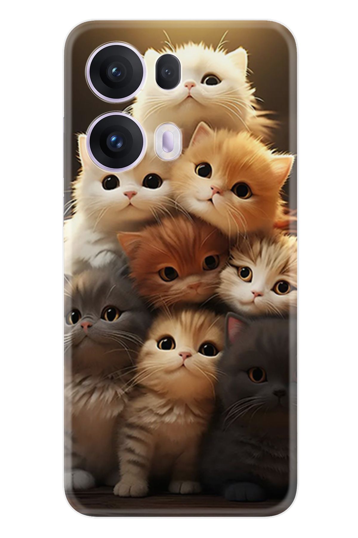 Kılıfland Oppo Reno 13 Pro Kılıf Boutique Baskılı Resimli Kedicikler Pcode -027