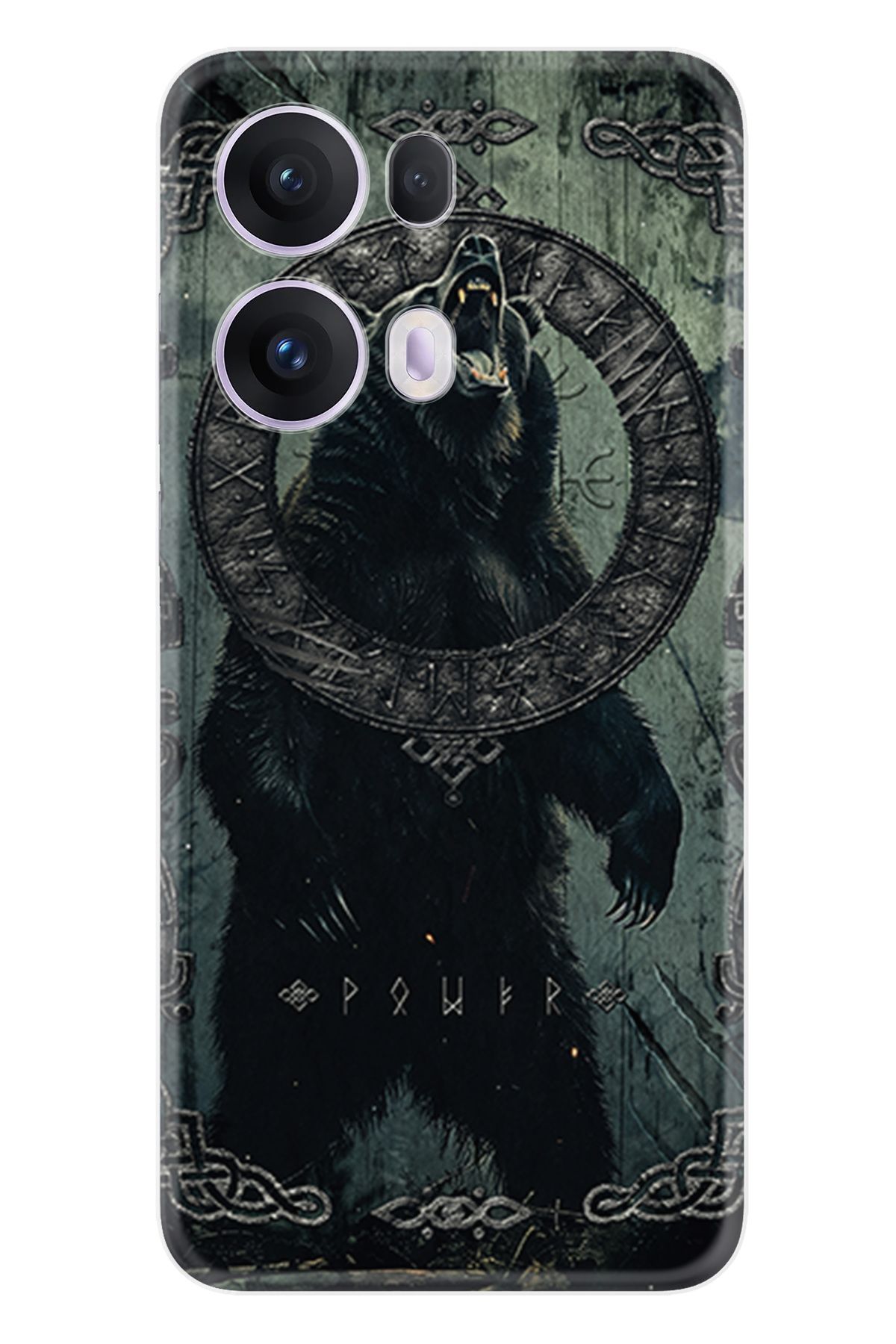 Kılıfland Oppo Reno 13 Pro Kılıf Boutique Baskılı Resimli Power Bear Pcode -007