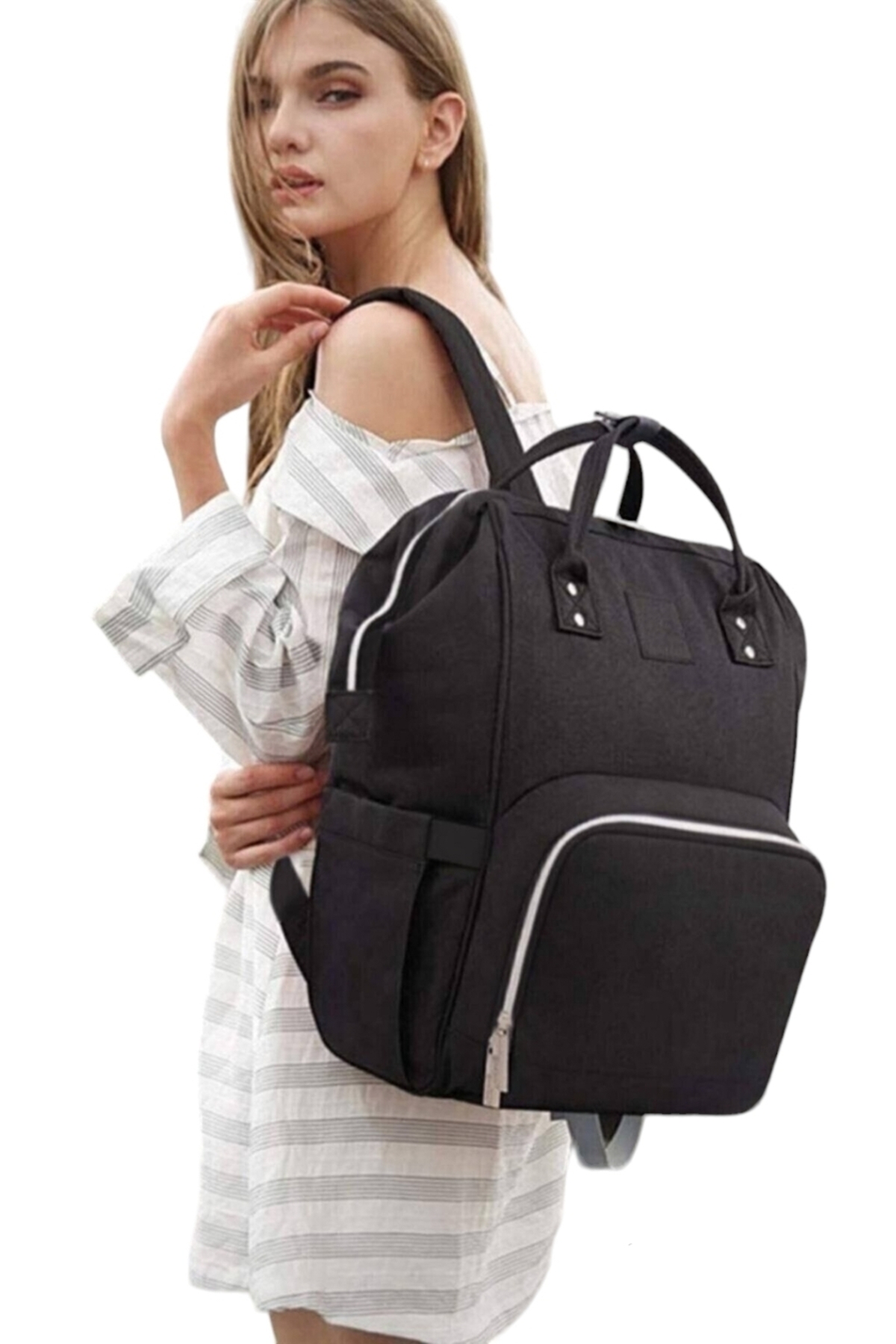 BABY ZUHU 4 Lü Doğum Seti 11 Parça Hastane Çıkışlı Portbebeli Kangurulu ve Anne Bebek Bakım Çantalı fotoğrafı 4 (önizleme)