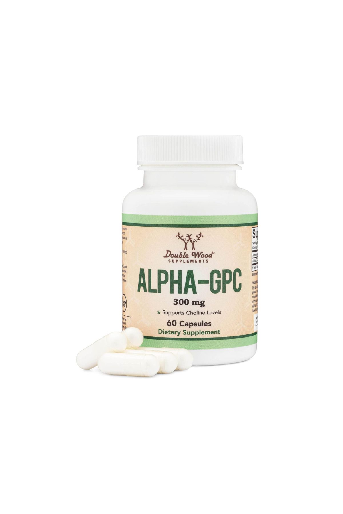 DOUBLE WOOD , Alpha Gpc 300 mg 60 Capsules