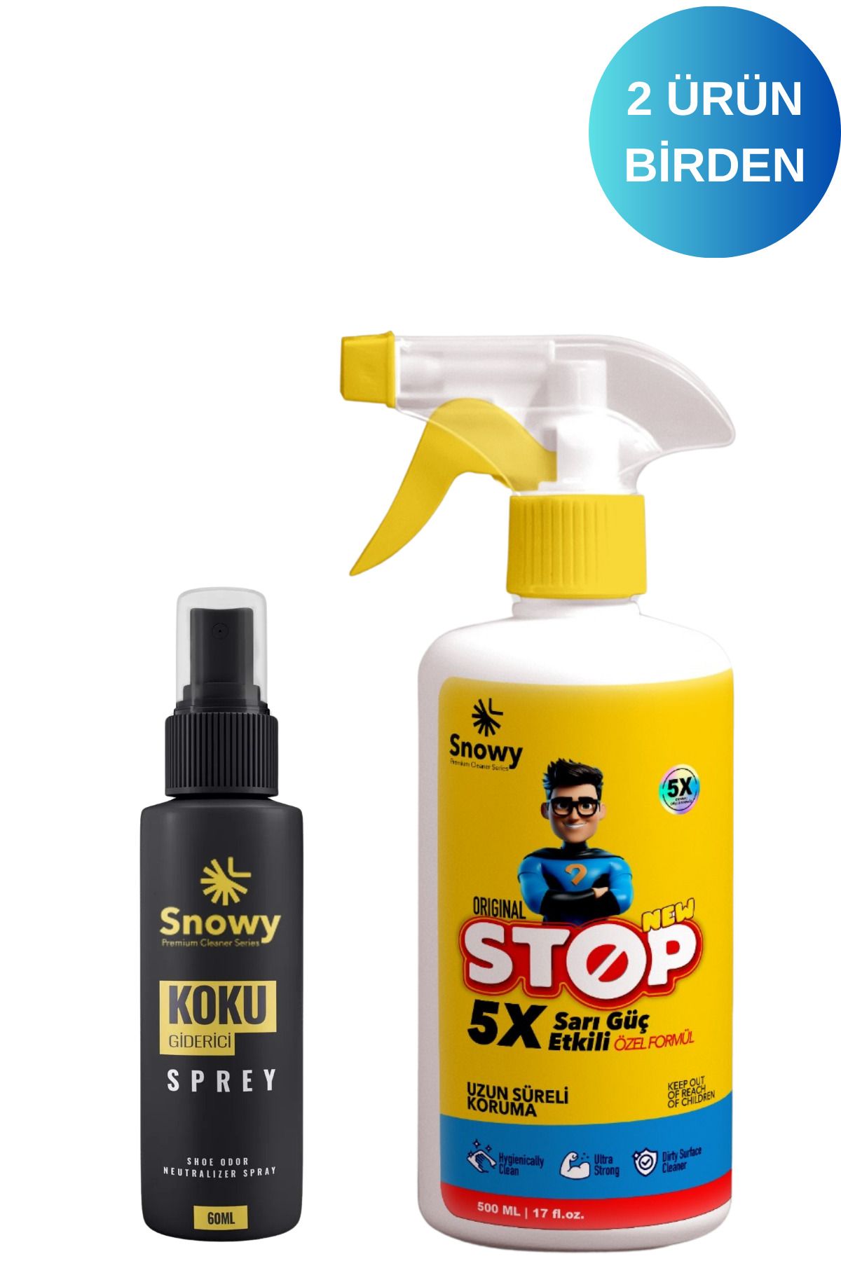 Snowy SNOWY150M BEYAZ AYAKKABI TEMİZLEYİCİ SPREY VE AYAK KOKU GİDERİCİ SPREYİ 60ML