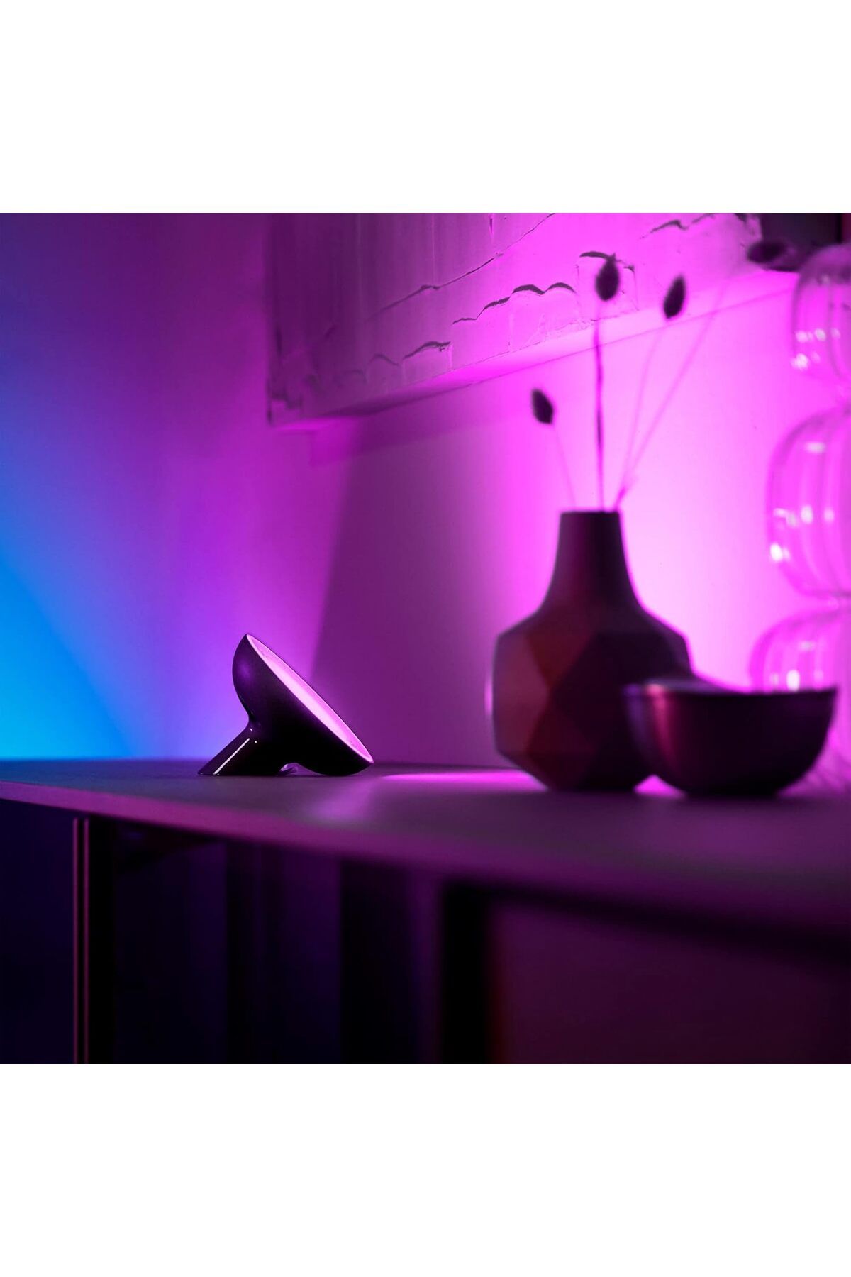 Philips Hue-Smart LED Table Lamp [Black] with Bluetooth compatible with Alexa and Google Assistant 5