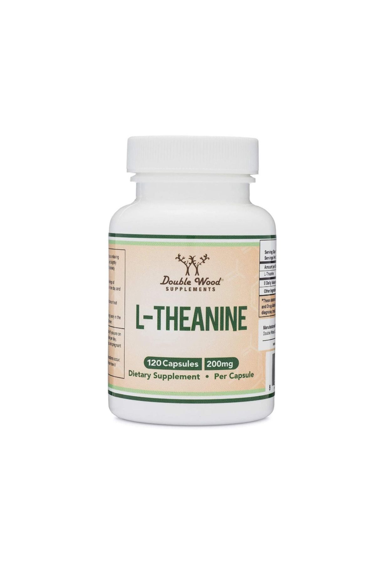 DOUBLE WOOD , L-Theanine 200 mg 120 Capsules