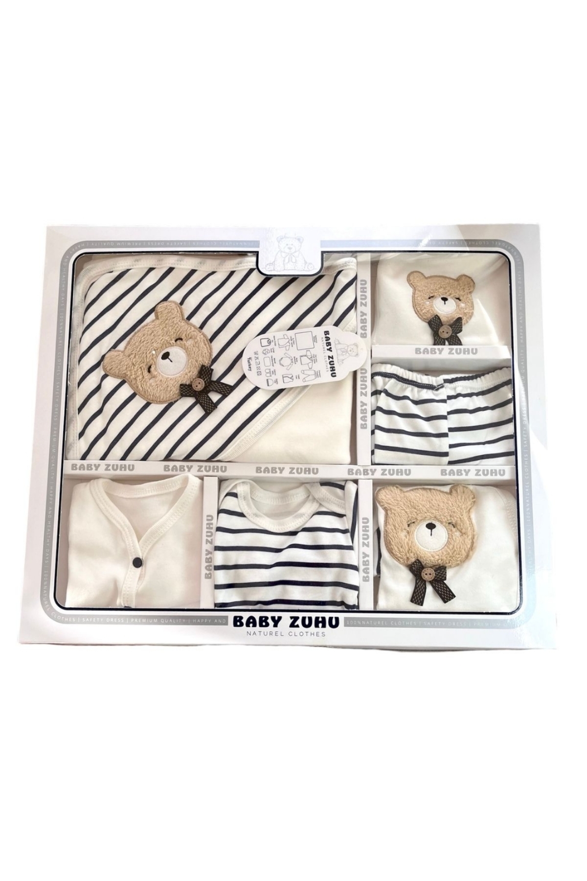 BABY ZUHU 4 Lü Doğum Seti 11 Parça Hastane Çıkışlı Portbebeli Kangurulu ve Anne Bebek Bakım Çantalı fotoğrafı 3 (önizleme)