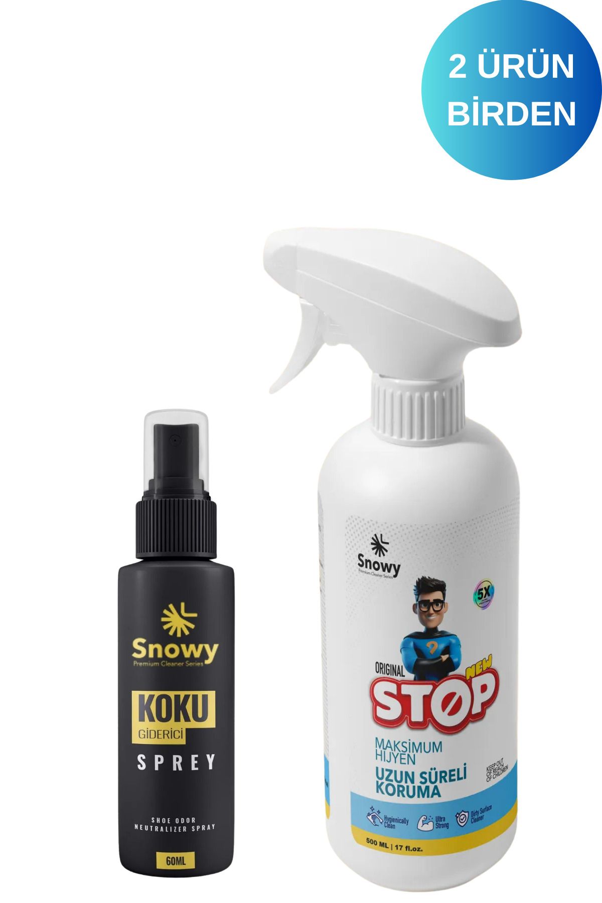 Snowy STOP&STOP FORTE EV TEMİZLİK LEKE ÇIKARICI SPREY 2Lİ 500ML