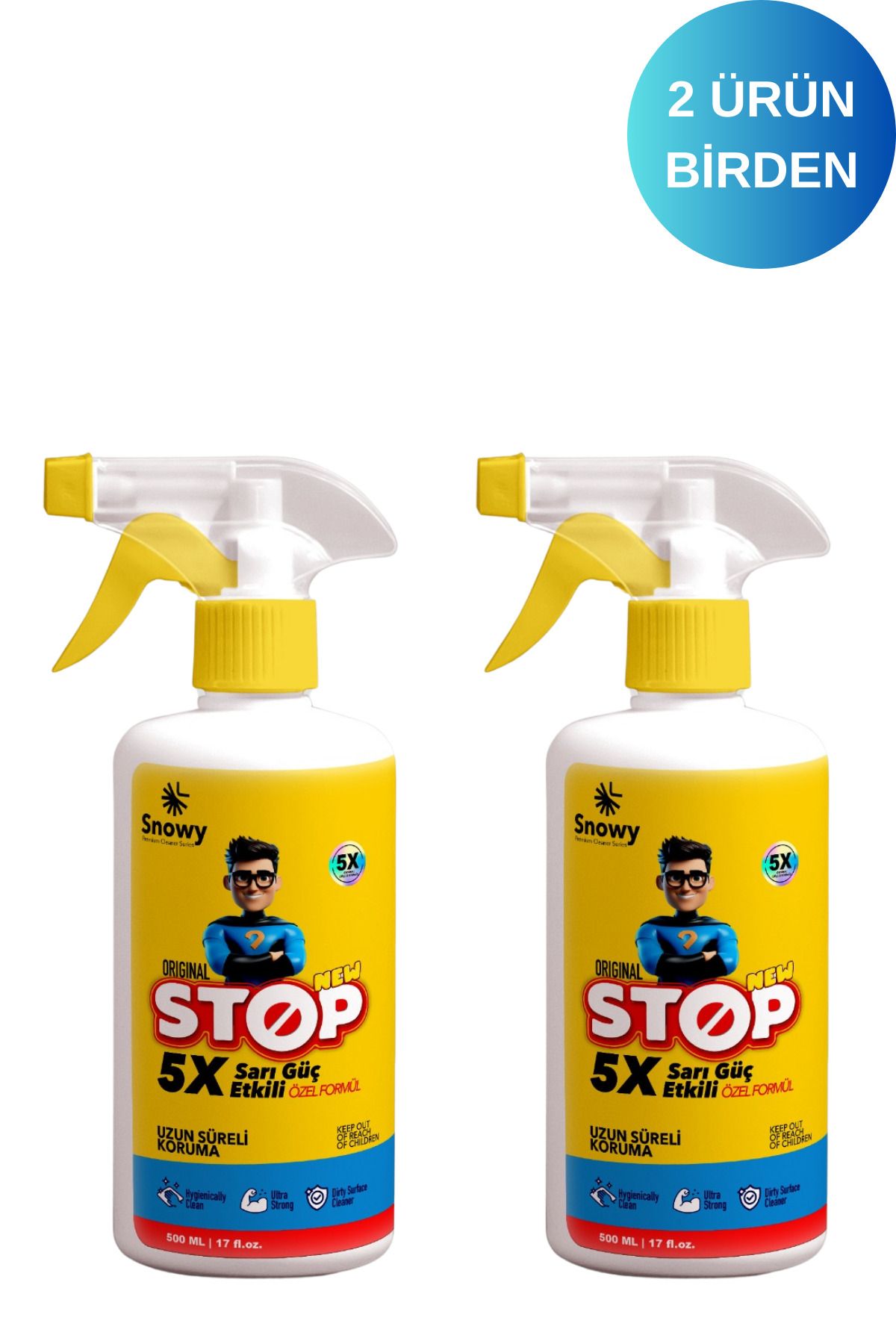 Snowy STOP FORTE SARIGÜÇ EV TEMİZLİK LEKE ÇIKARICI SPREY 2Lİ 500ML