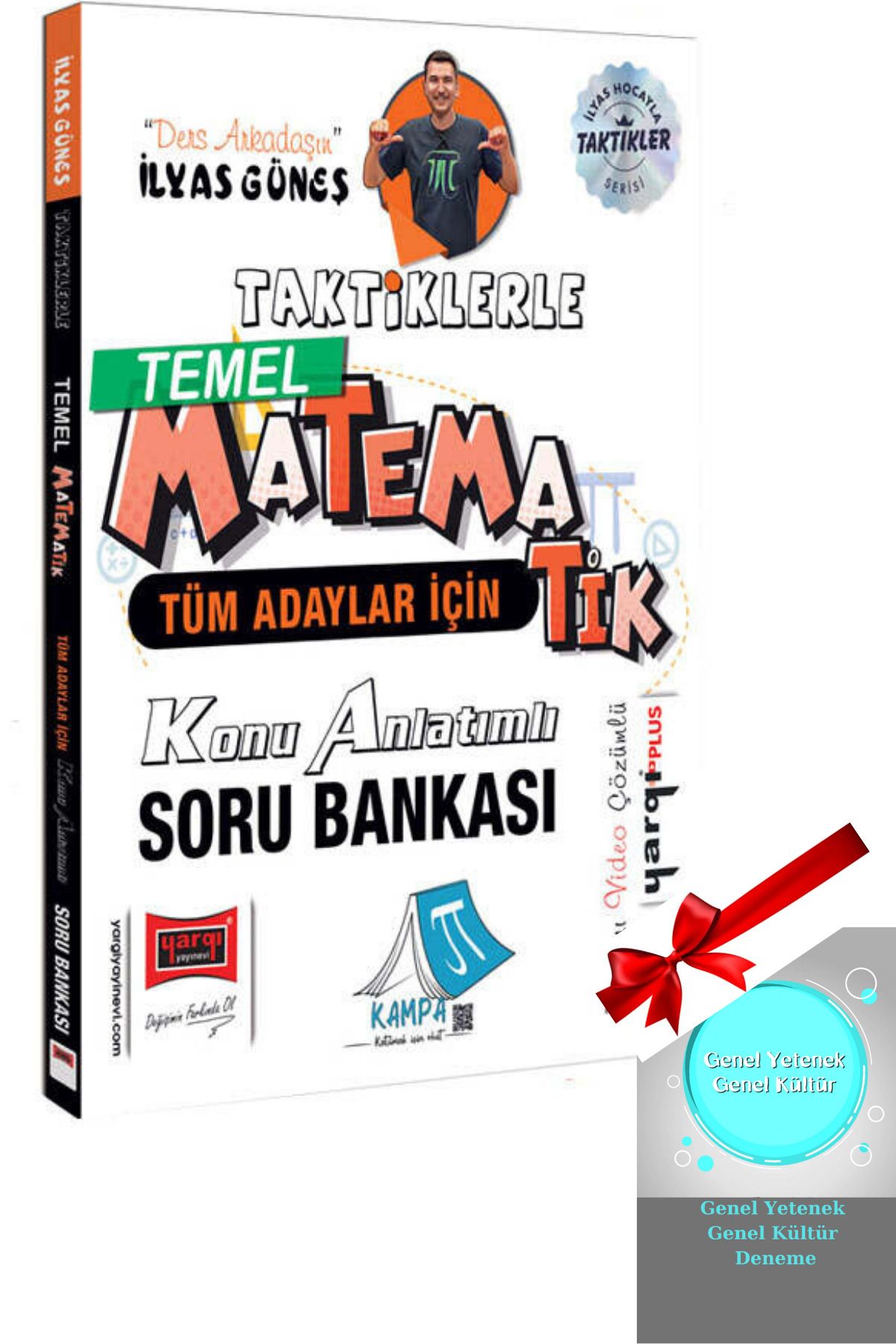 Yargı Yayınları 2026 Tüm Adaylar Taktiklerle Temel Matematik Konu Anlatımlı Soru Bankası + GY-GK 10 Deneme Hediyeli.