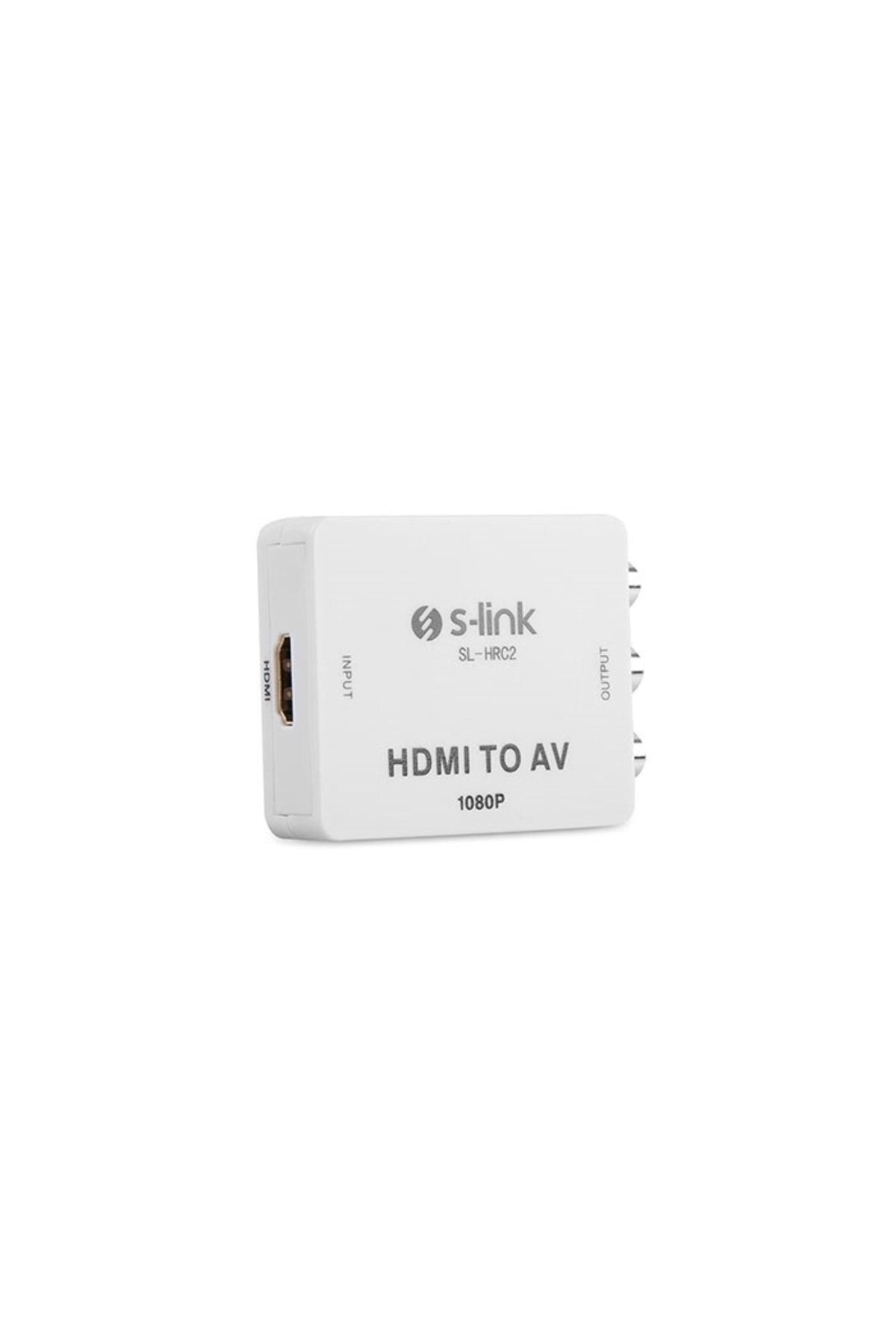 Ygs Sl-hrc2 Hdmı To Av 1080p Mini Model Dönüştürücü