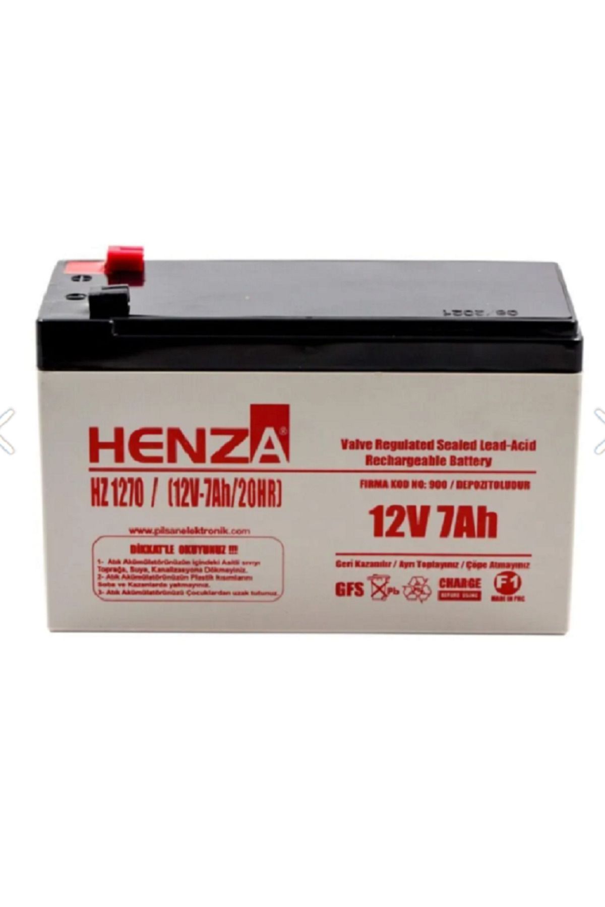 HENZA Hz1270 12v 7ah Bakımsız Kuru Akü - 2025 üretim