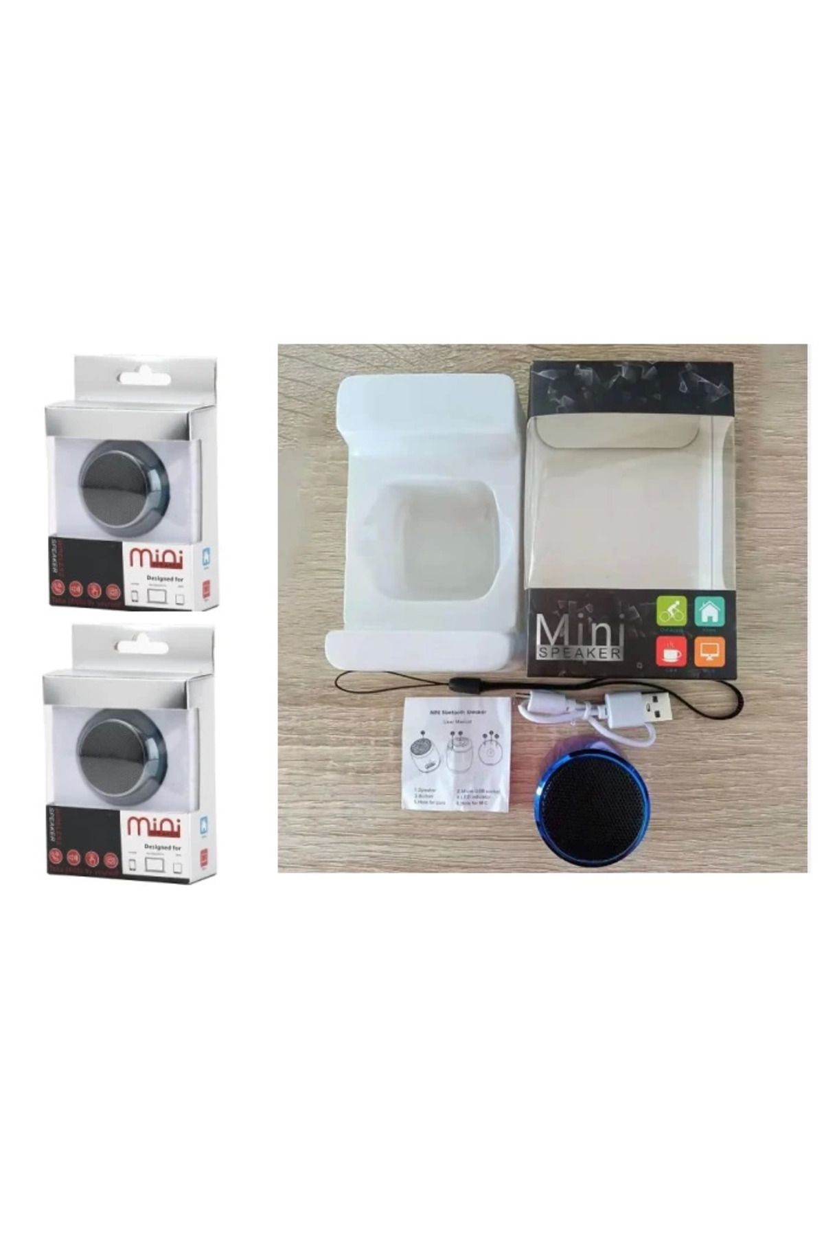 MT29 GİYİM Kablosuz Bluetooth Hoparlör - Ses Bombası 2li Set Tek Bağlantıda (336336)