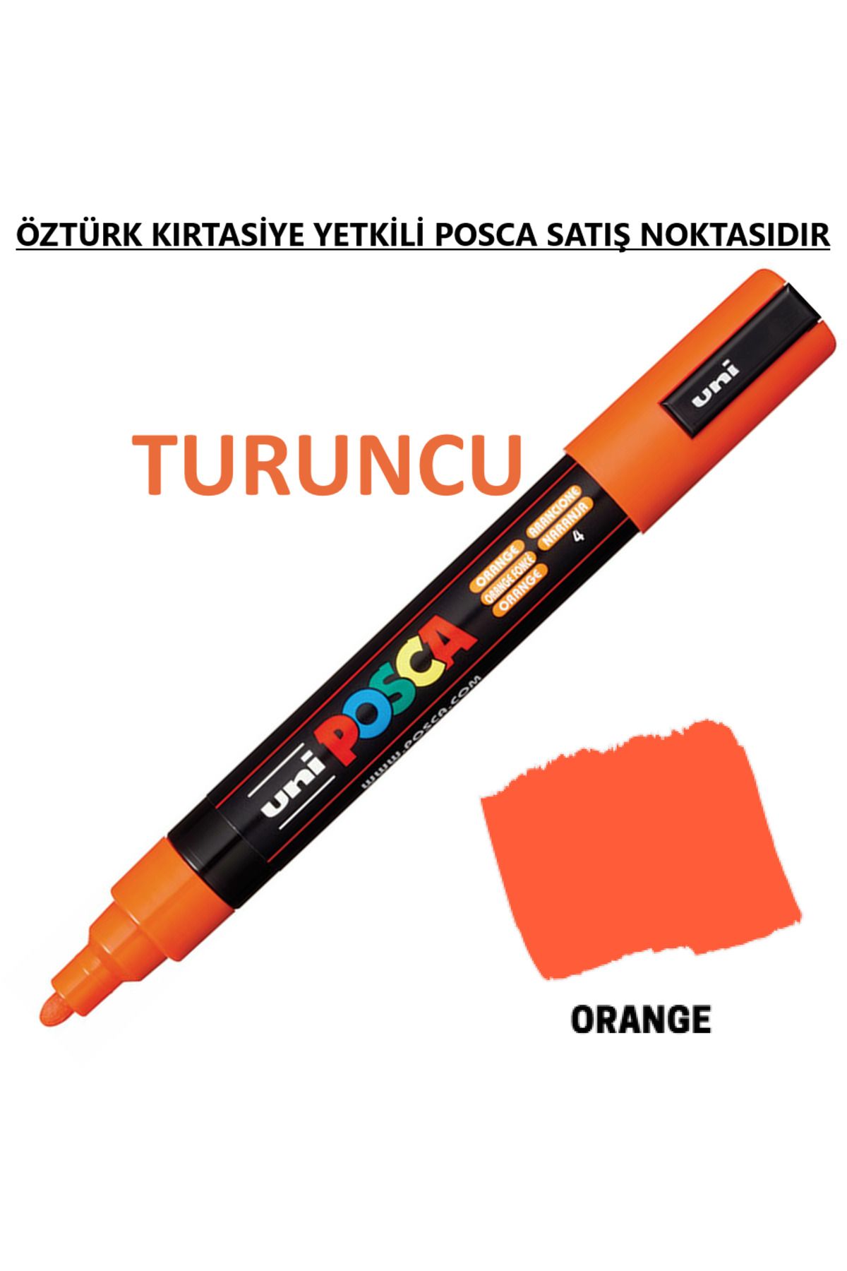 Uni Posca Turuncu Marker Pc-3m (0.9-1.3mm) Poska Pc3m Pc - 3m