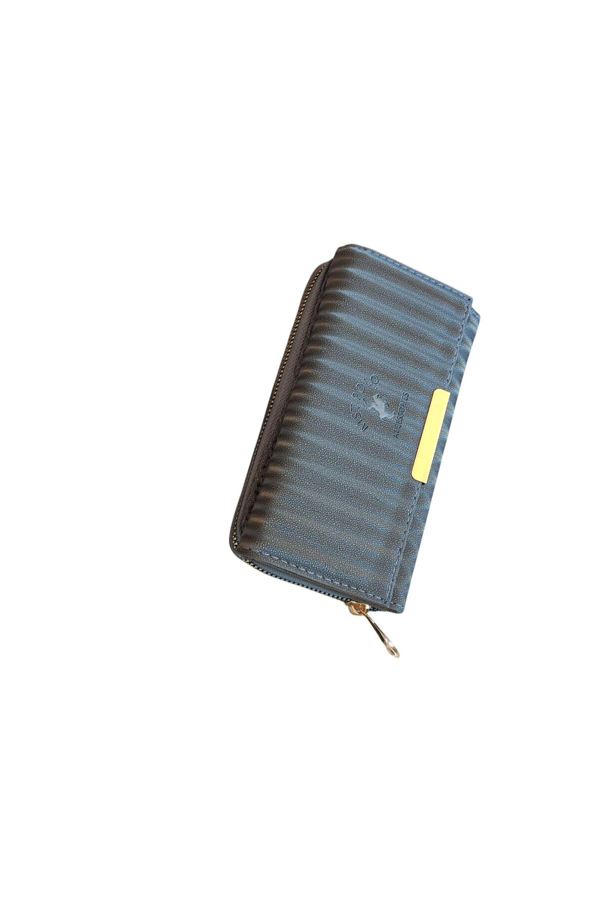 Polo ZEBRA DESENLİ RENKLİ YUMUŞAK KUMAŞ YÜZEY ÇOK GÖZLÜ CONTİNANTEL KADIN CÜZDANI 20X10X5