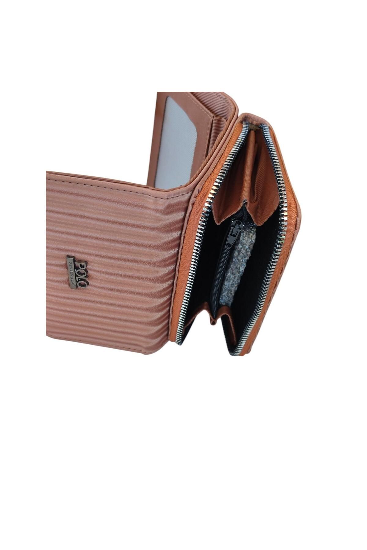 Polo ZEBRA DESENLİ RENKLİ YUMUŞAK KUMAŞ YÜZEY ÇOK GÖZLÜ CONTİNANTEL KADIN CÜZDANI 16X9X5