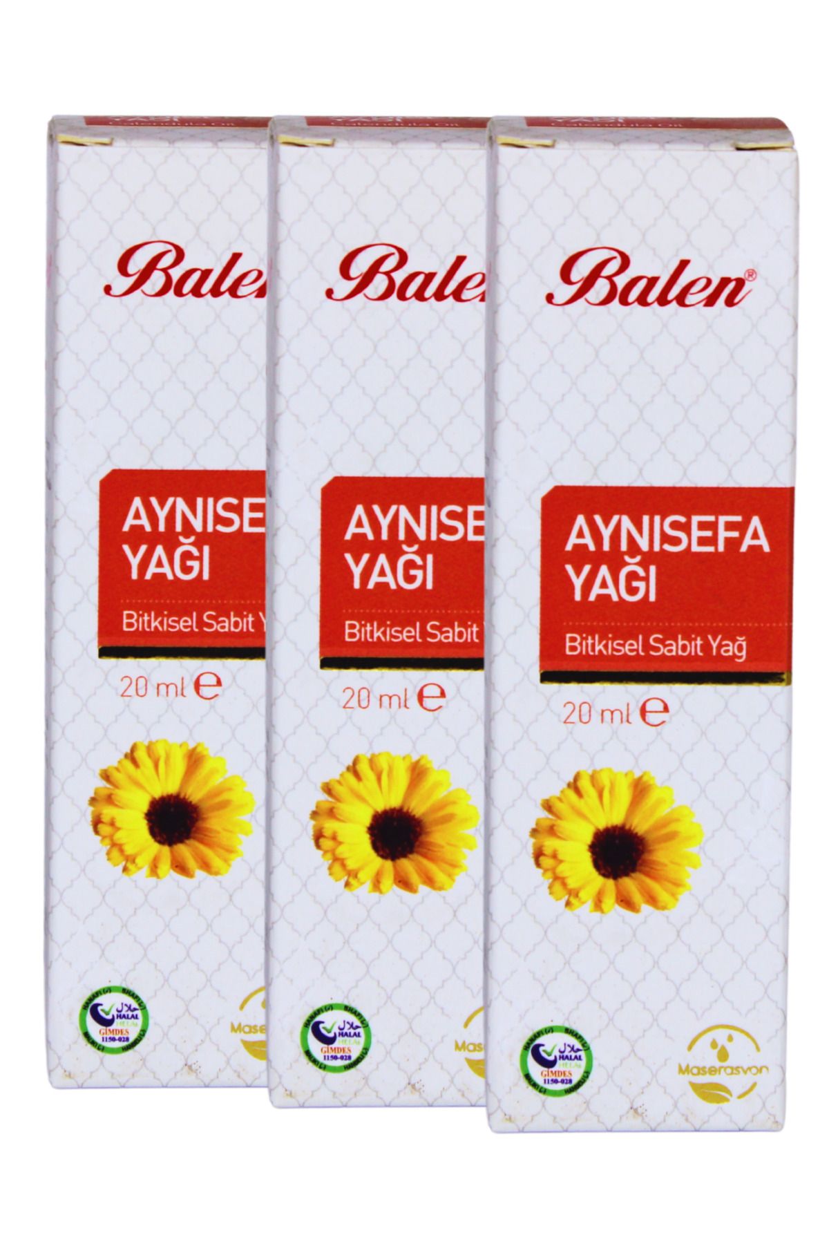 GÜLCE LOKMAN HEKİM AKTAR BALEN AYNI SEFA YAĞI 3 X 20ML MASERASYON