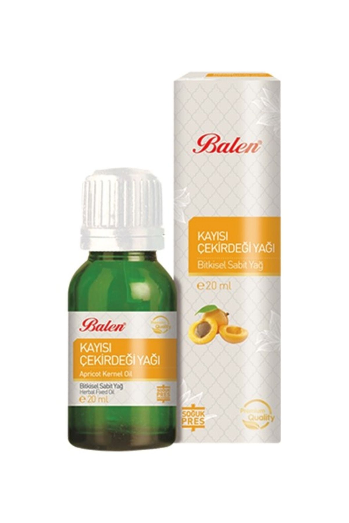 GÜLCE LOKMAN HEKİM AKTAR BALEN KAYISI ÇEKİRDEĞİ YAĞI 20ML SOĞUK PRES