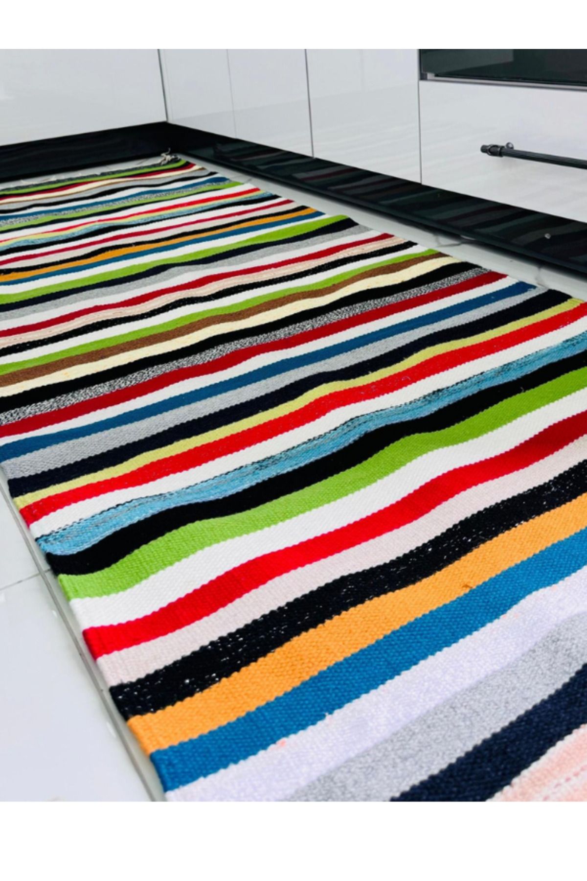 TARA Kilim Mardin Yöresel Yünlü El Dokuma Yıkanabilir Salon Ve Mutfak Kilimi, Hol Yolluk 200x80 Cm
