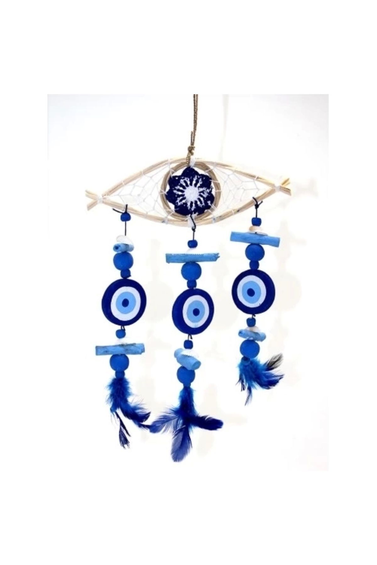 SerenityHaven Ahşap Rüzgar Çanı No:5