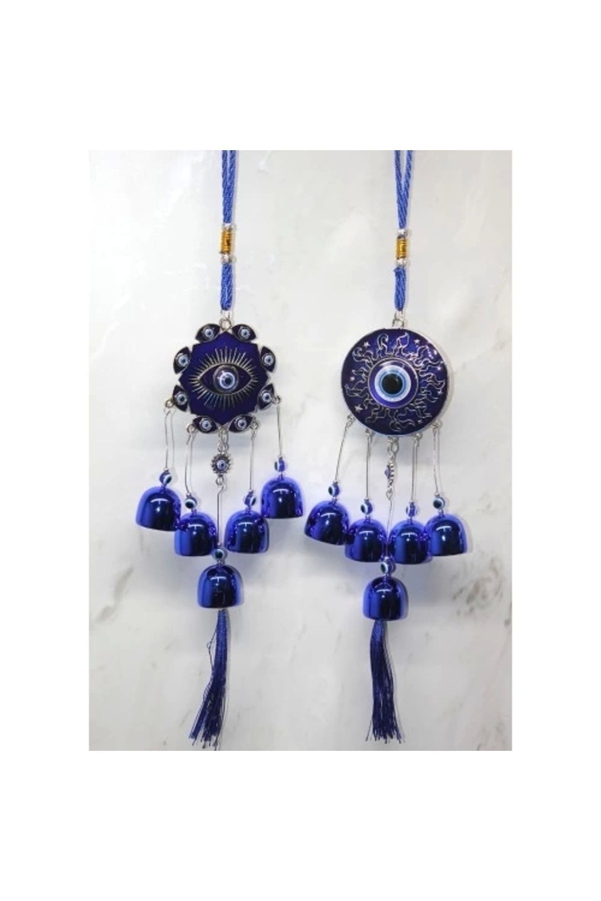 SerenityHaven Metal Nazar Boncuğu Çan Model 10
