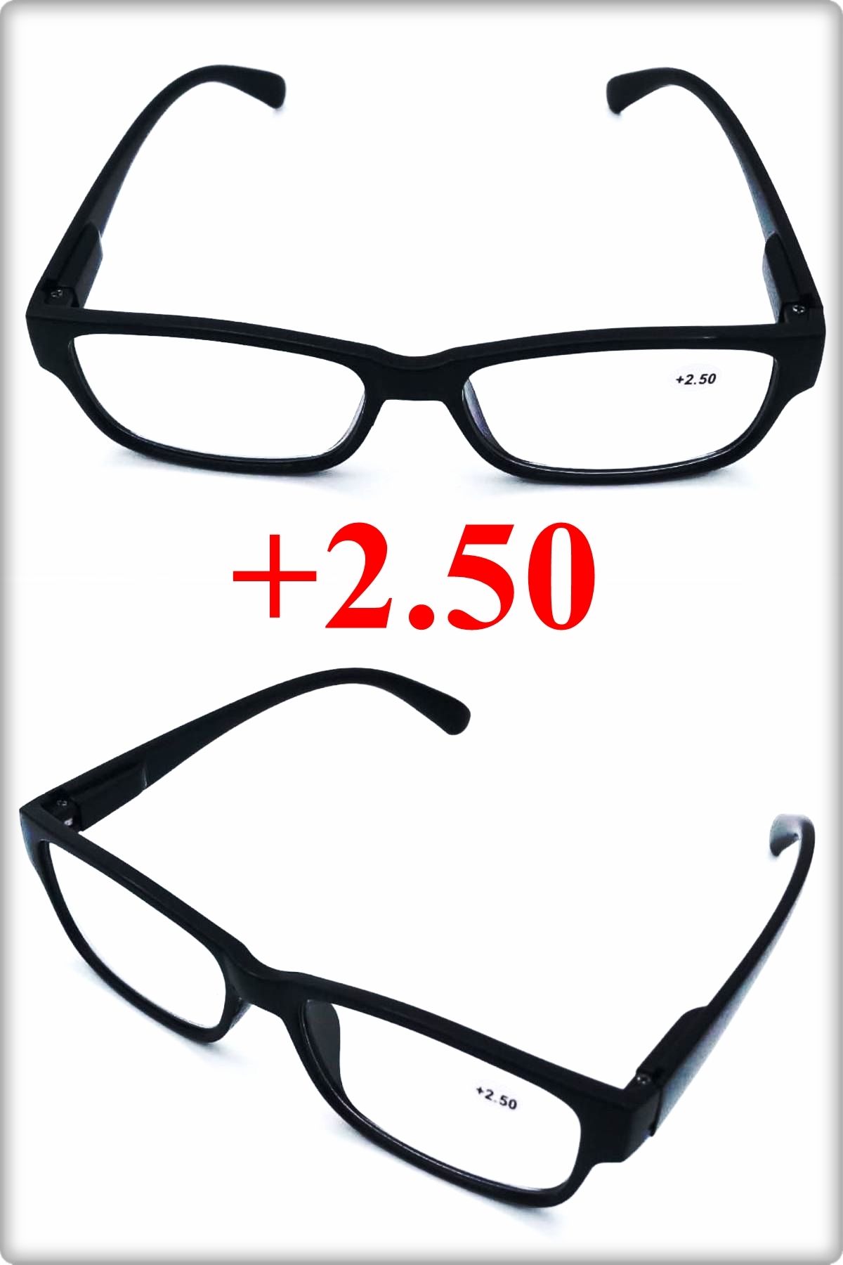 TAN EXPRESS +2.50 Unisex Kitap Okuma Ve Bilgisayar Gözlüğü & Yakın Gözlüğü 1 Adet