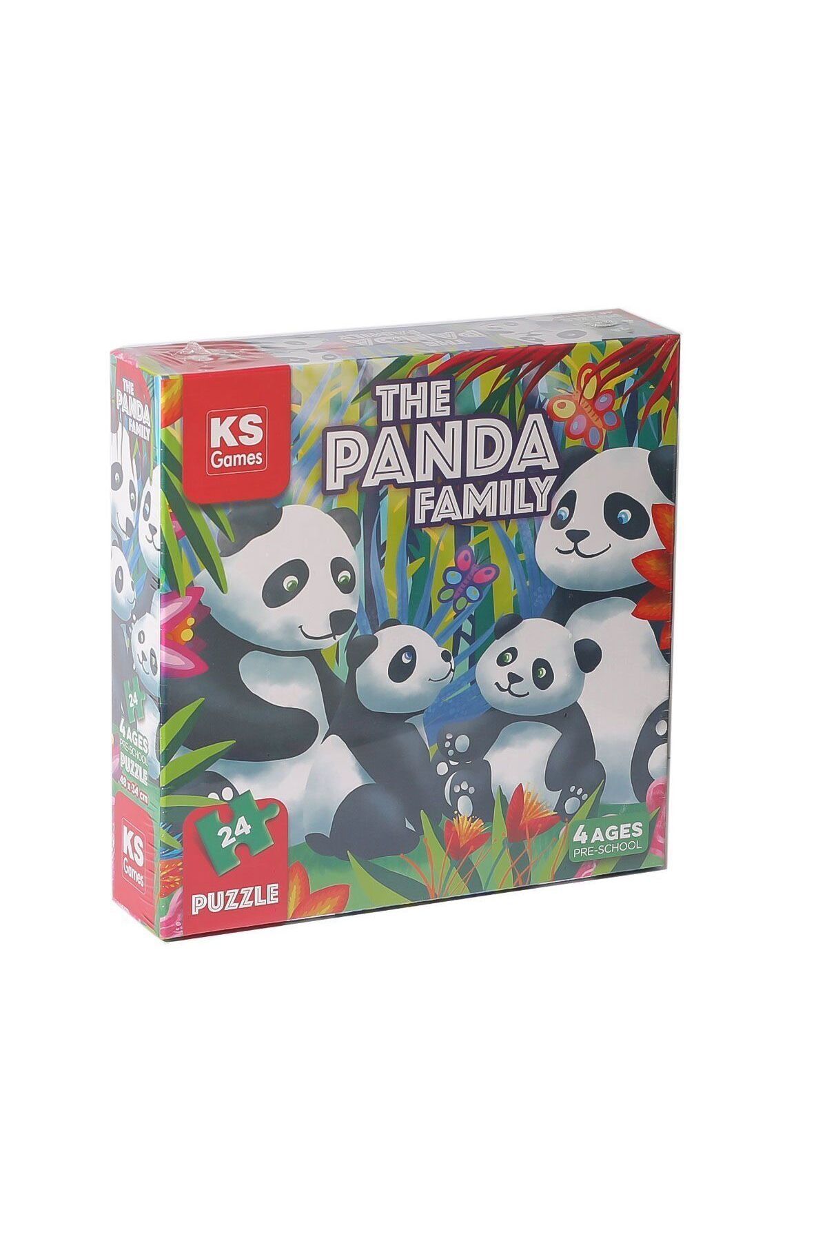 merland benvecocuk PRS 32706 The Panda Family Pre School Puzzle -KS Puzzle