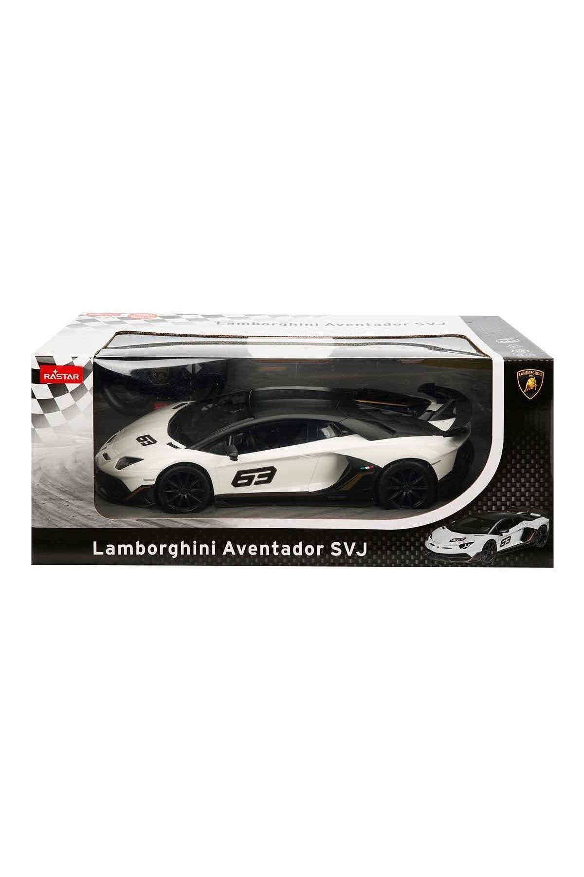 merland benvecocuk 96010 Uzaktan Kumandalı Lamborghini Aventador SVJ Işıklı Araba 34 cm -Sunman
