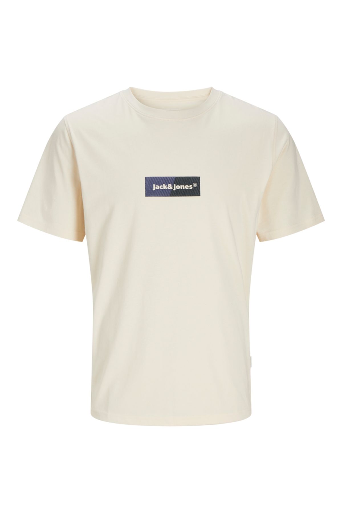 Jack & Jones JORBRONX RECTANGLE TEE SS CREW NECK Erkek Beyaz T-Shirt - 12262563