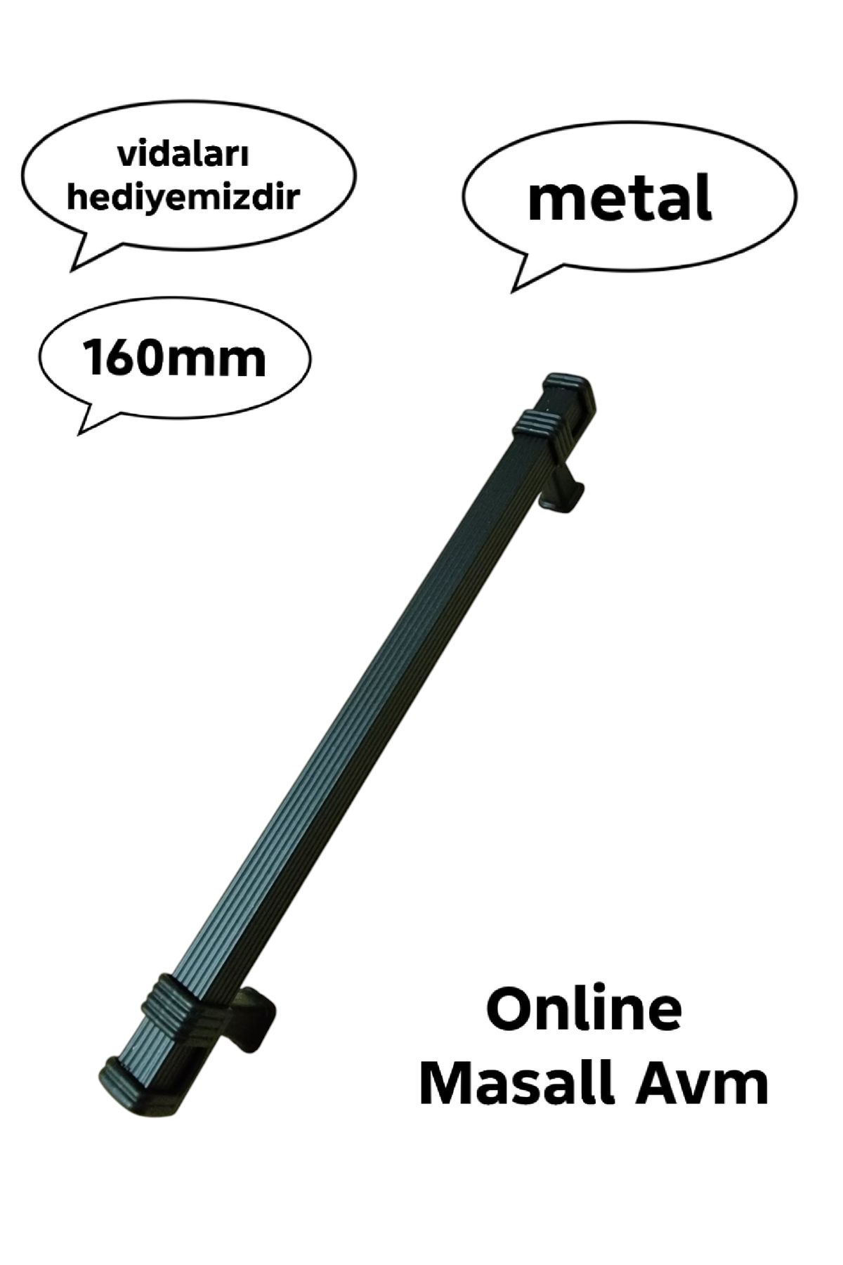 Online Masall AVM Narin Kulp metal 160mm dolap,şifonyer,komidin,vestiyer,konsol ve mutfak dolabı