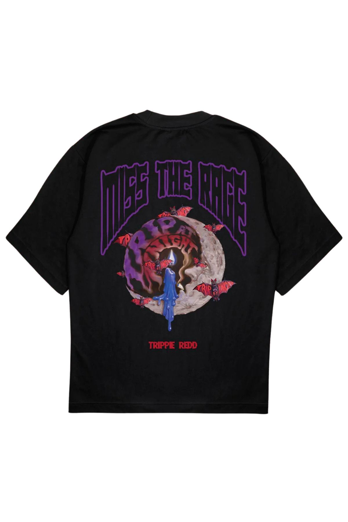 SVART WEAR MISS THE RAGE T-Shirt OVERSIZE tişört trip at night siyah