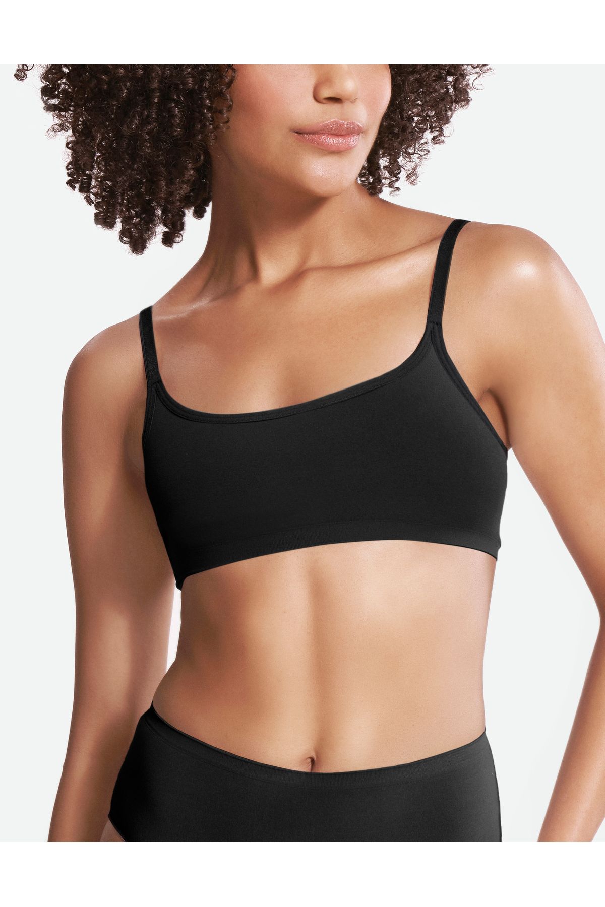 Gfity Everybodyfit Seamless Kare Yaka Esnek Büstiyer - Black Beauty