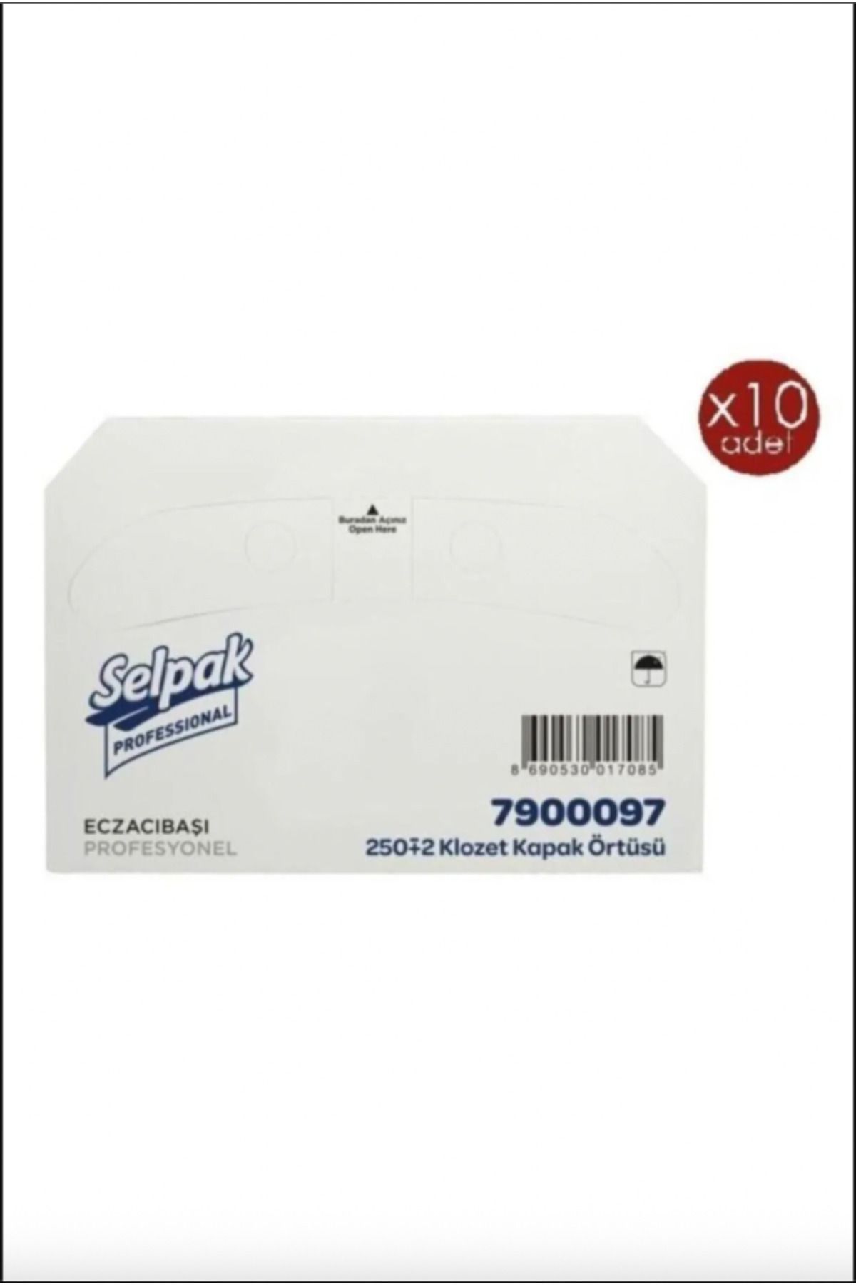 Selpak 2500 Adet Professional Klozet Kapak Örtüsü | 10 Paket X 250’li – Hijyenik Tek Kullanımlık Örtü