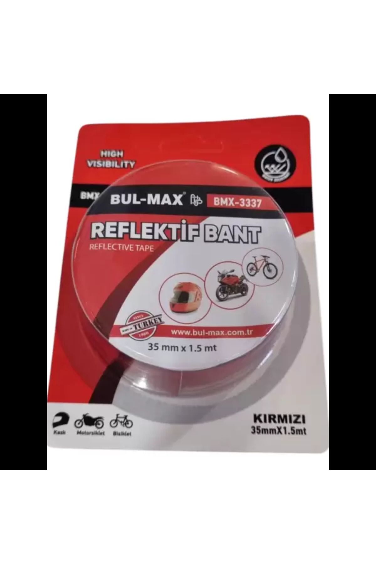 gnsstore Bul-max Reflektif Bant 35Mmx1,5M Kırmızı BMX-3337