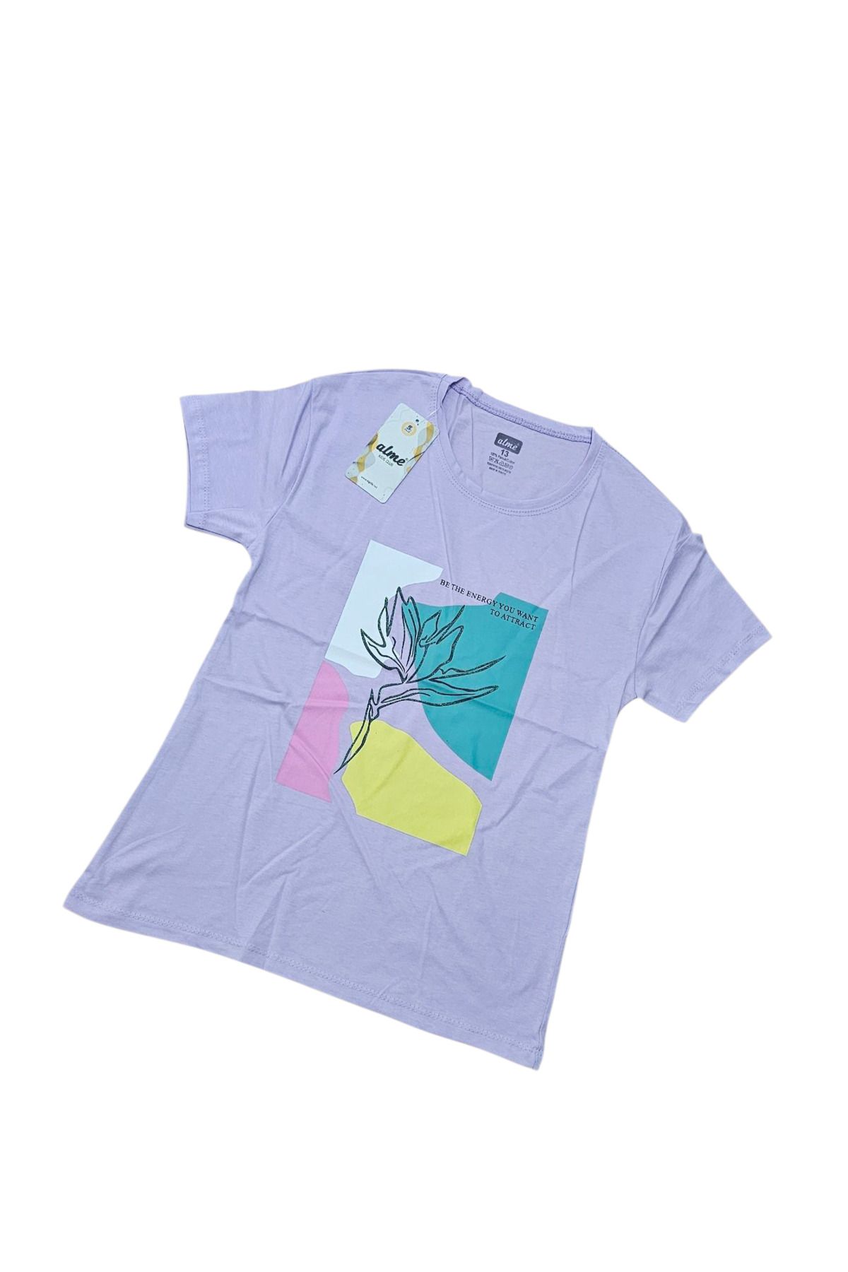 Almi kız çocuk pamuk penye t-shirt