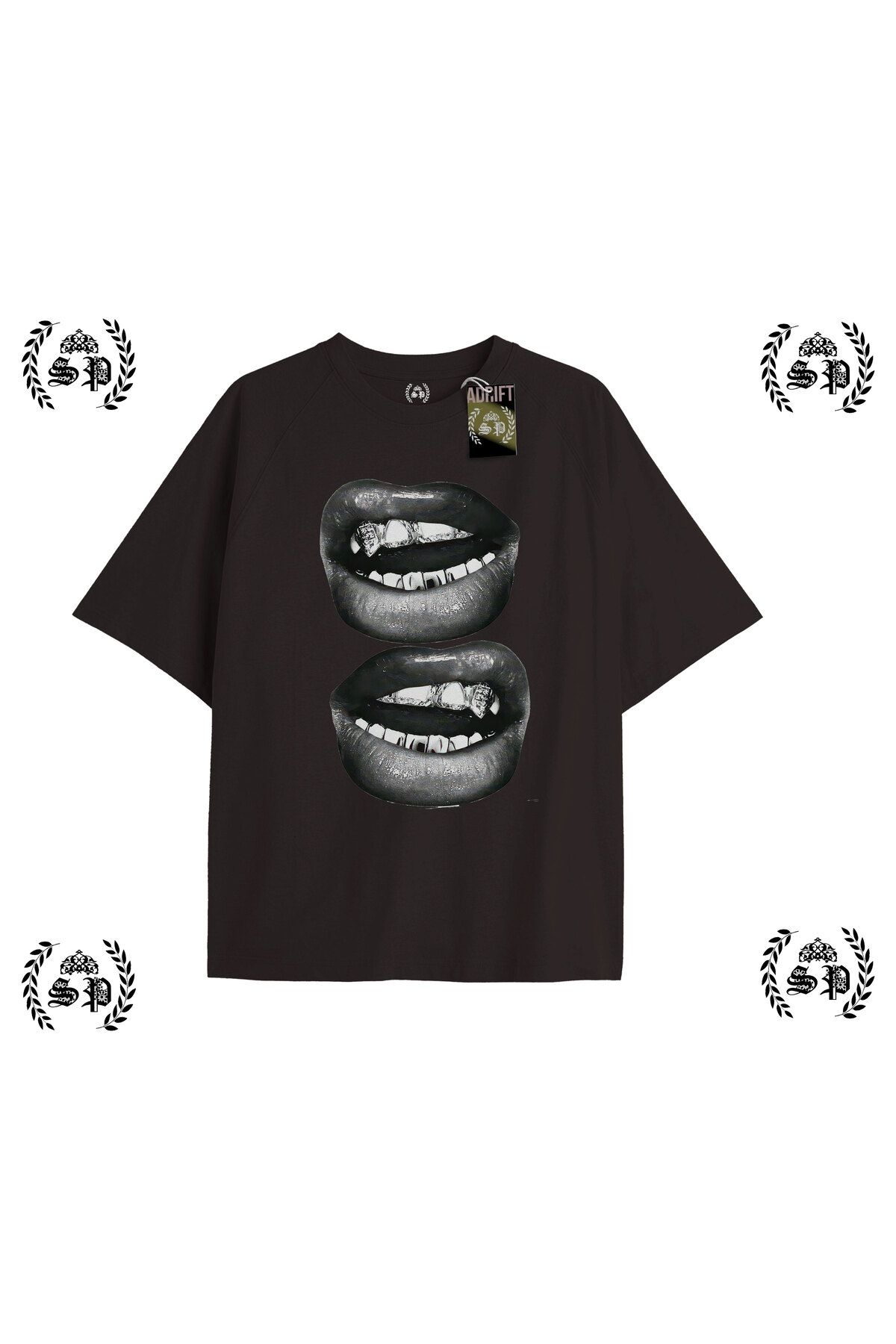 Tarzsokak Y2k Girlzz Baskılı Siyah T-shirt