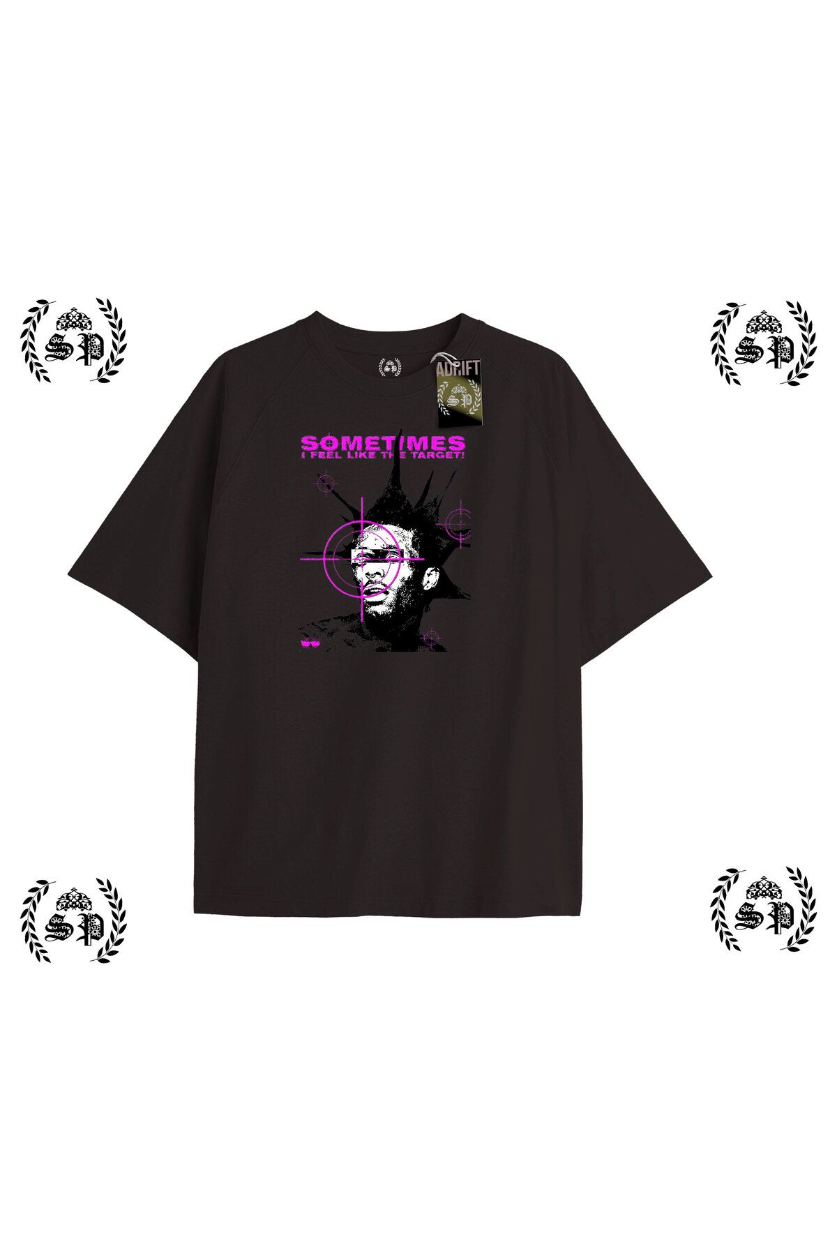 Tarzsokak Y2k Chief Keef Baskılı Siyah T-shirt