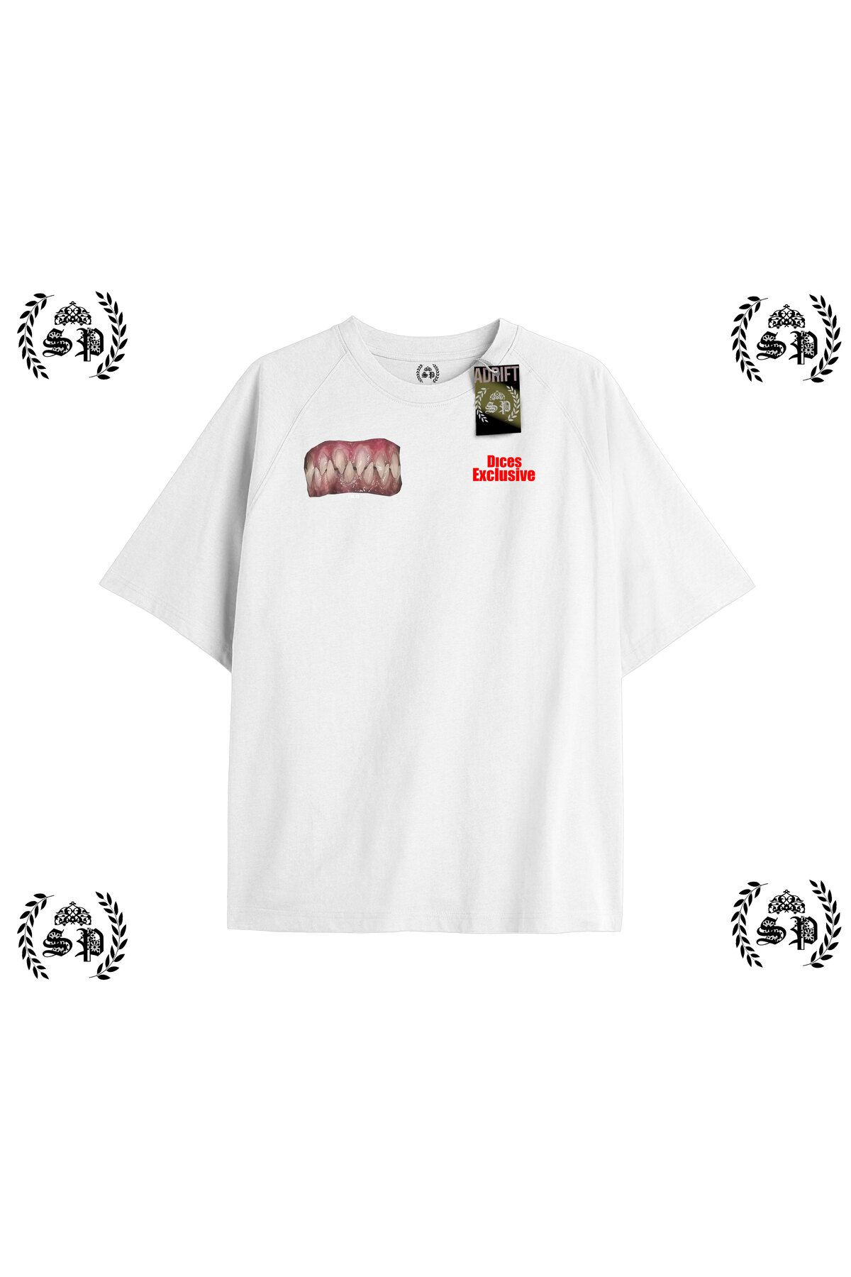 Tarzsokak Y2k Chrome Baskılı Beyaz T-shirt