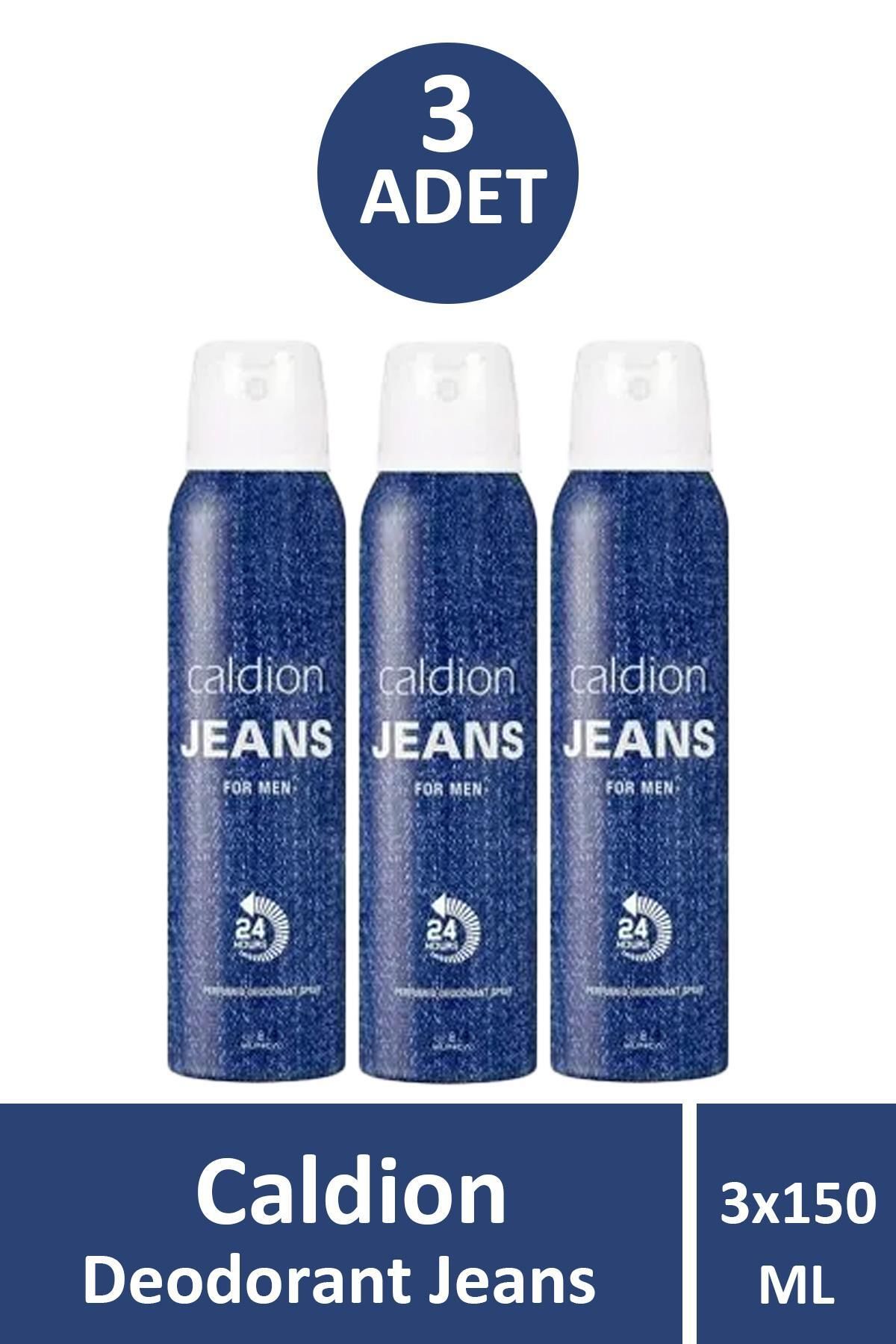 Seddar Collection Caldion Jeans Deodorant Erkek 150 ml 3 Adet
