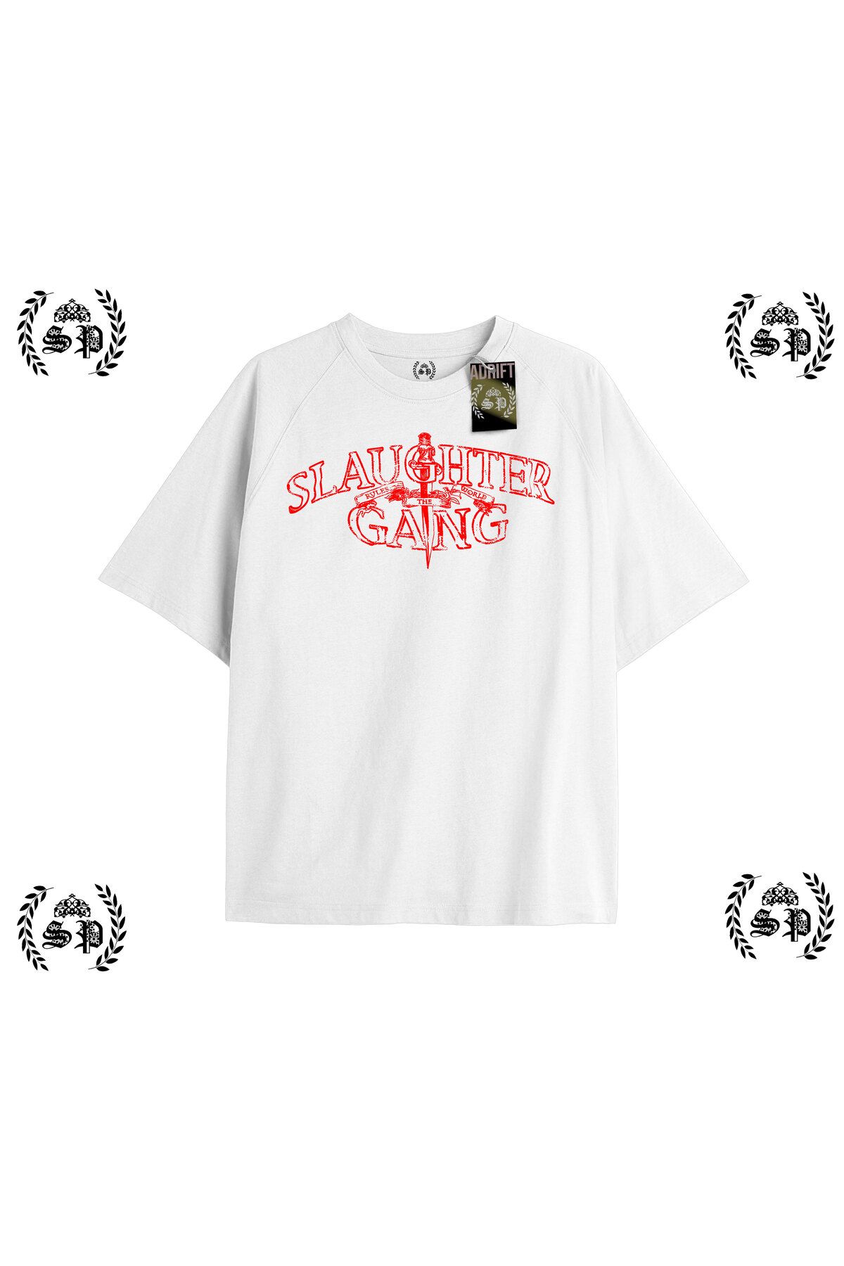 Tarzsokak Y2k Chrome Baskılı Beyaz T-shirt