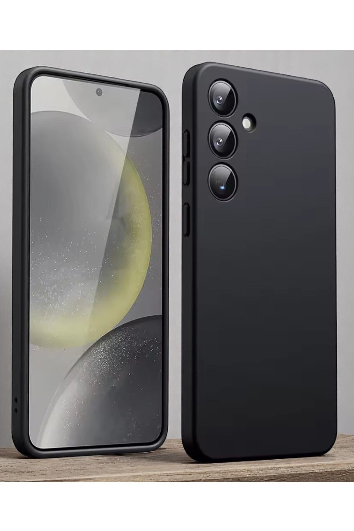 AKSEFİZZ Samsung Galaxy S24 FE Uyumlu Kılıf Ince Sade Soft Tasarımlı Korumalı Kapak