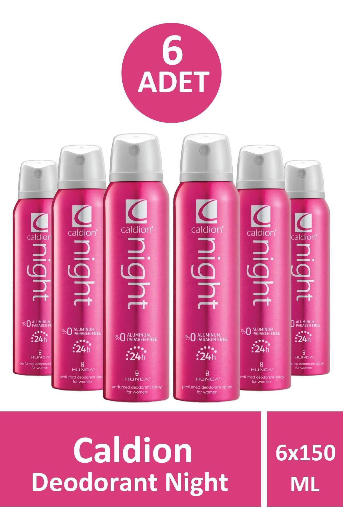 Seddar Collection Caldion Deodorant Night Kadın 150 ml 6 Adet