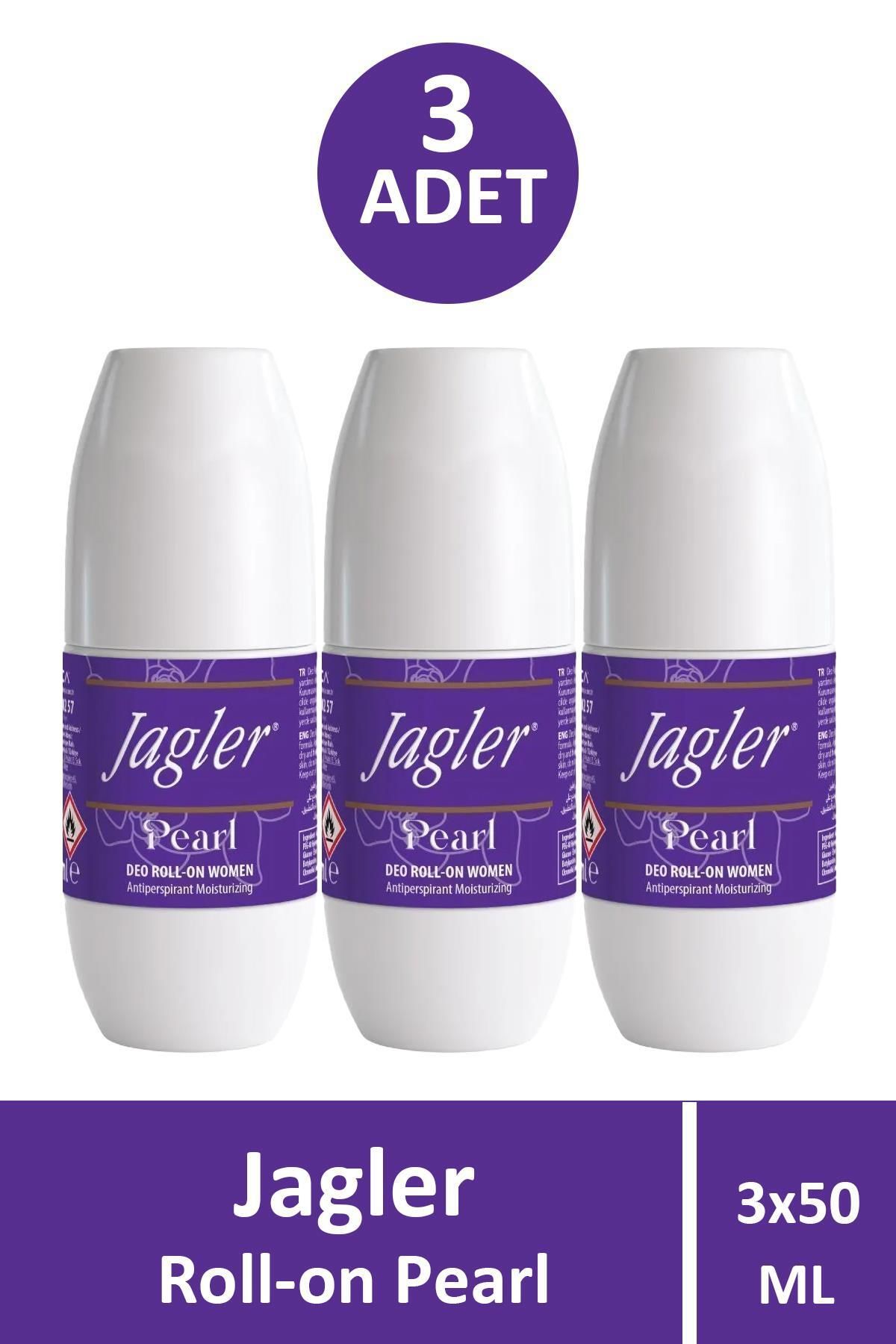 Seddar Collection Jagler Deo Roll-On Pearl Women 50 ml 3 Adet