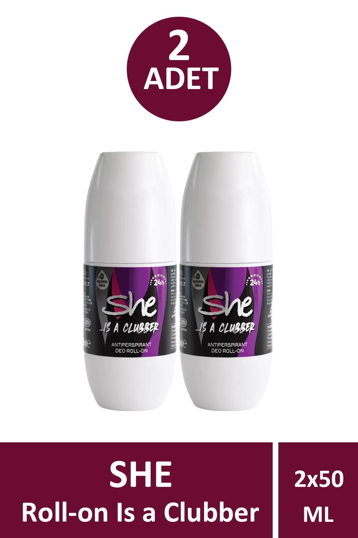 Seddar Collection She Clubber Kadın Roll-On 50 ml 2 Adet