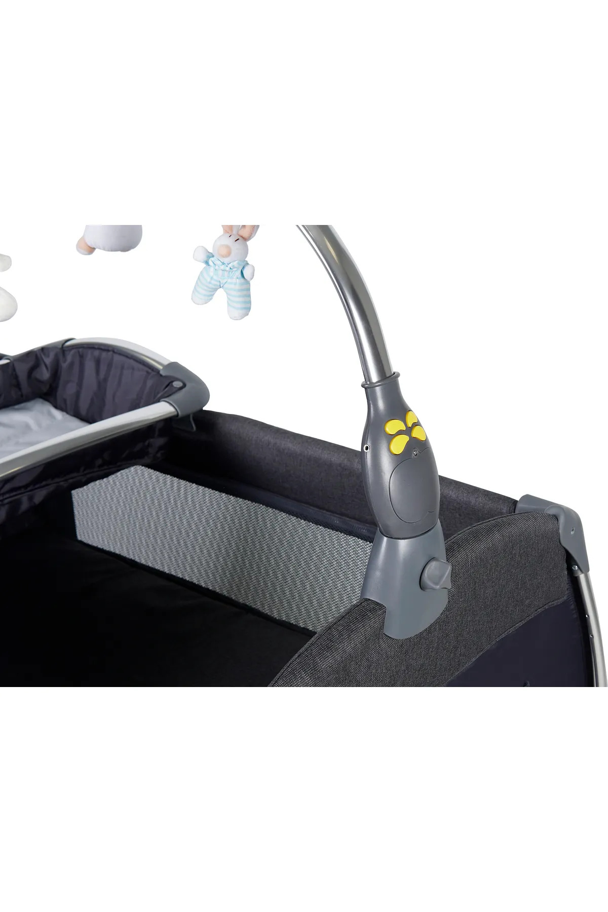 Prego 70*110 Alüminyum Kalın İskelet Dönence ve Alt Açmalı Park Yatak Oyun Parkı Beşik+ Yatak+ Oyuncak fotoğrafı 4 (önizleme)