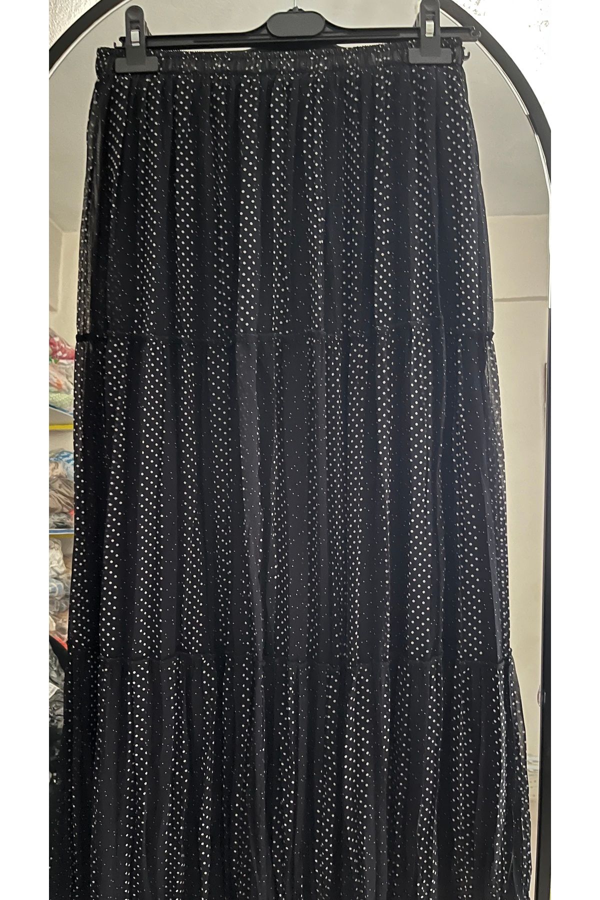 viyan butik Puantiyeli tül etek