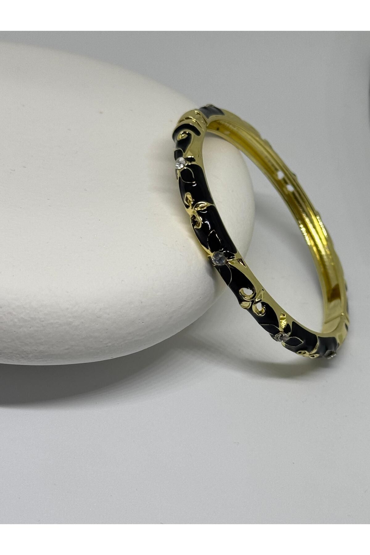 haslet Çiçek Mineli Cloisonne Bilezik Bileklik
