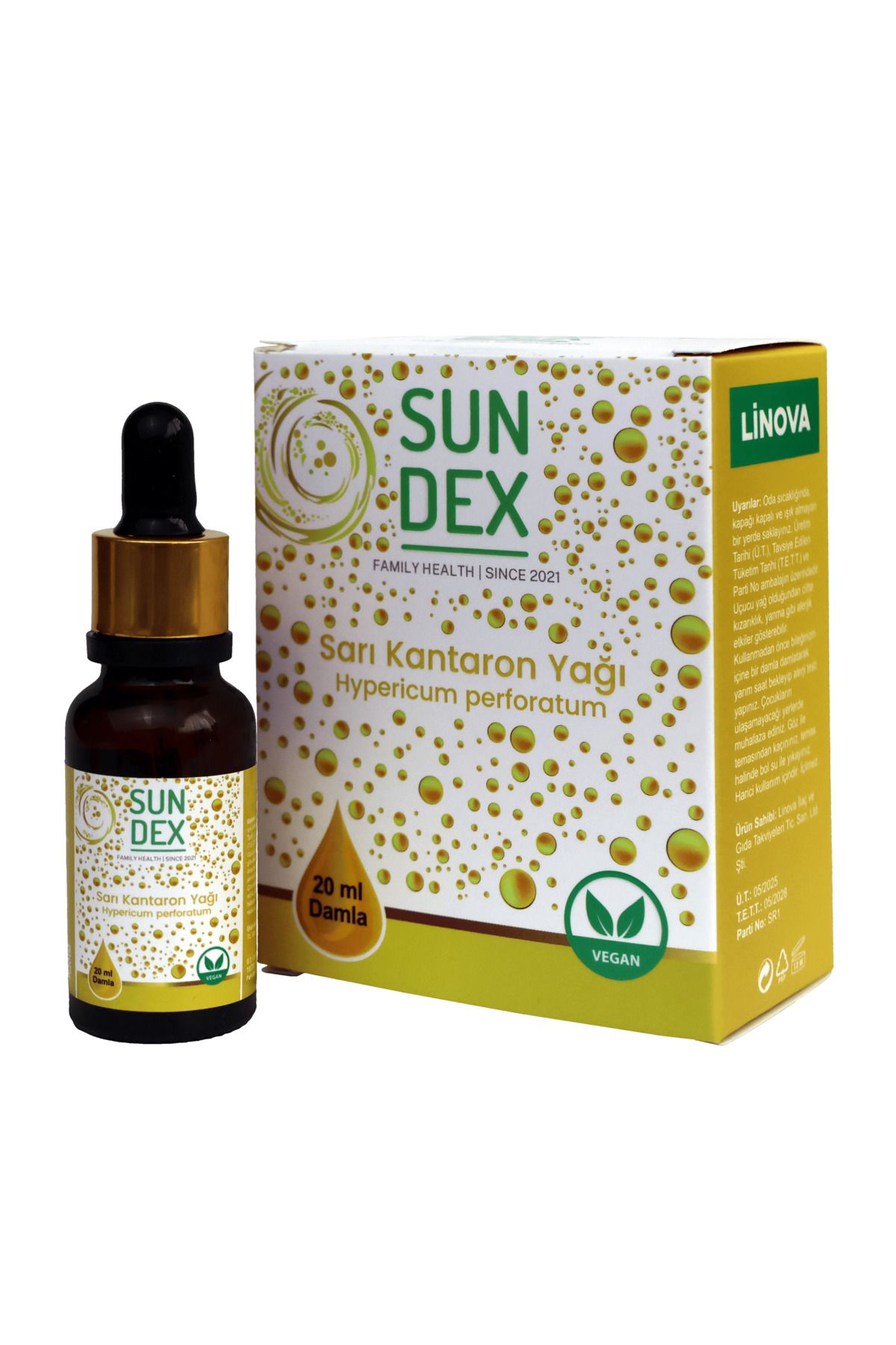 Sun Dex Family Health Since 2021 Sarı Kantaron Yağı %100 Saf 20 ml