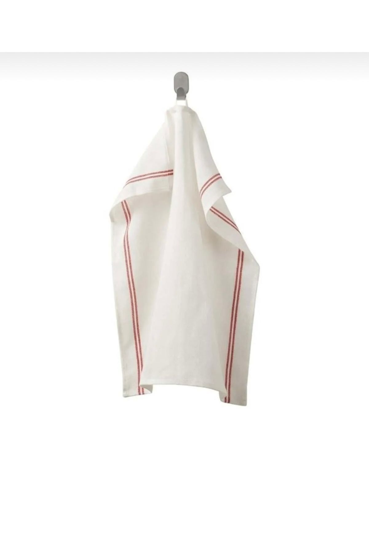 IKEA Hıldegun kurulama bezi beyaz kırmızı 1 adet 45x60 cm
