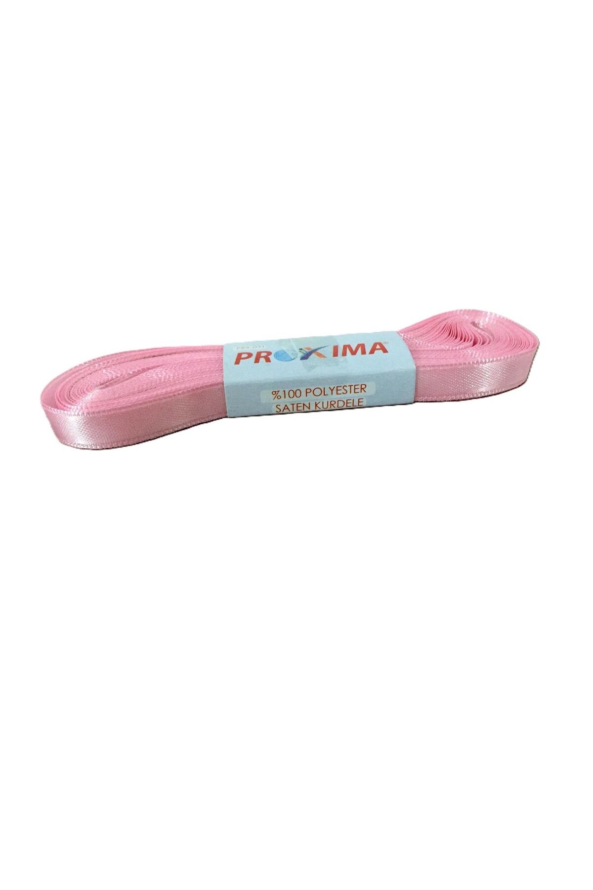 PROXIMA Pembe Saten Kurdele (1 cm 10 m)