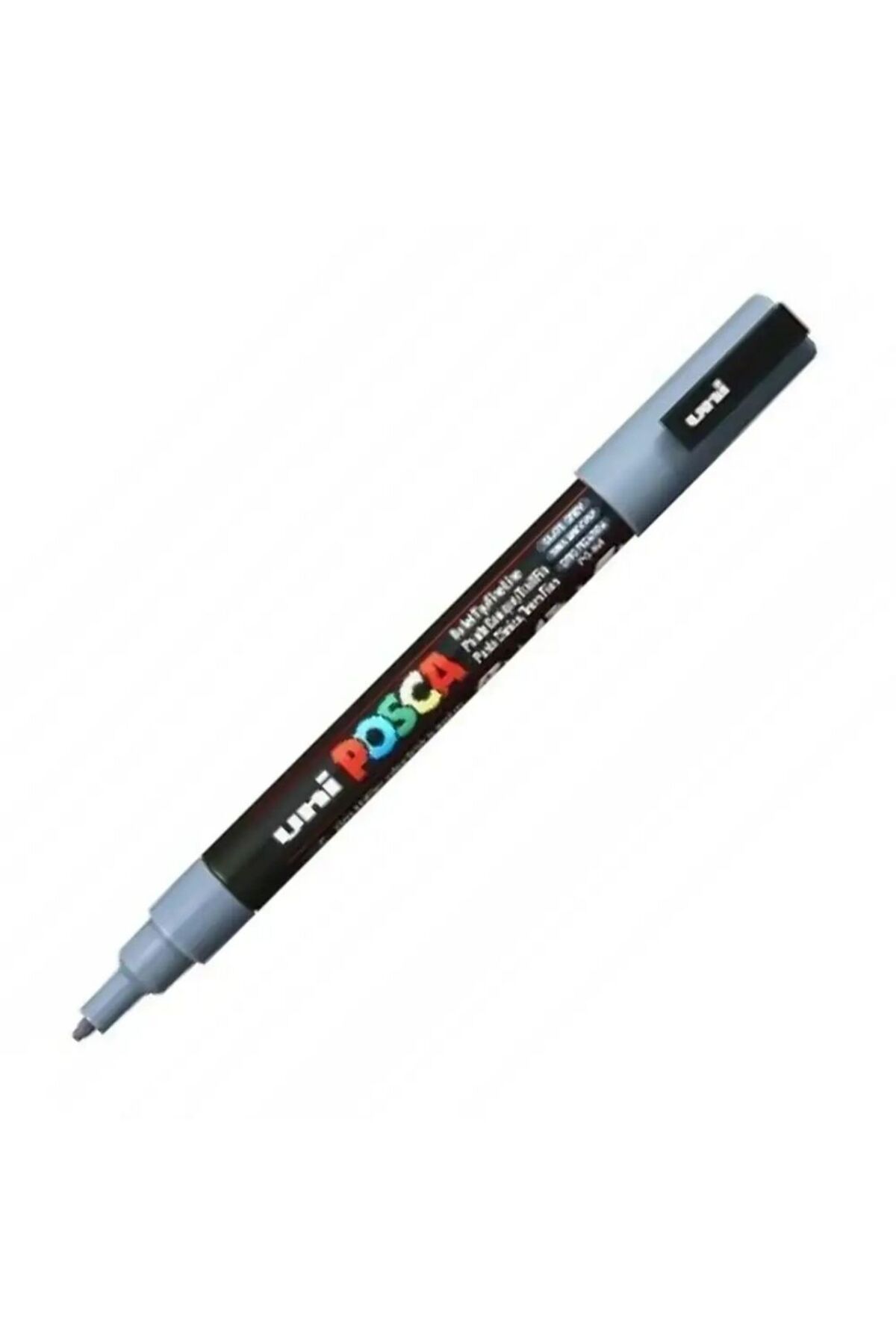 Uni Posca Posca Akrilik Marker Kurşun Gri
