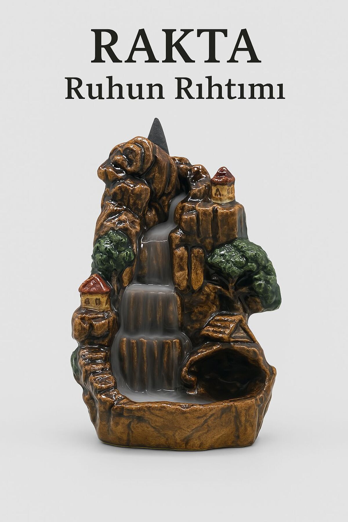 SerenityHaven EL YAPIMI SERAMİK TÜTSÜLÜK VE BİBLO - SİSLİ VADİ